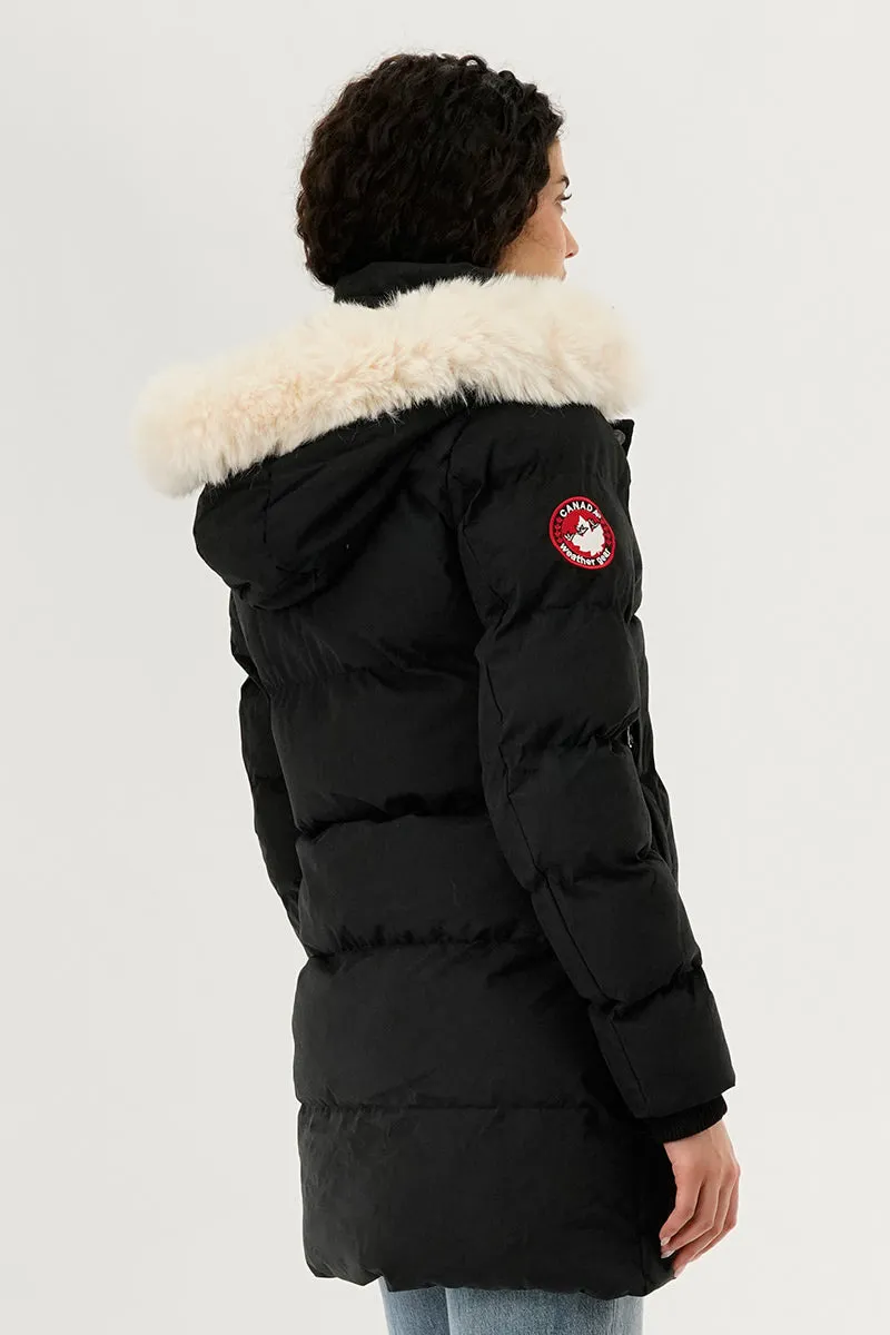 Hip Length Parka Jacket - Black sold by Fairweather product image thumbnail 3