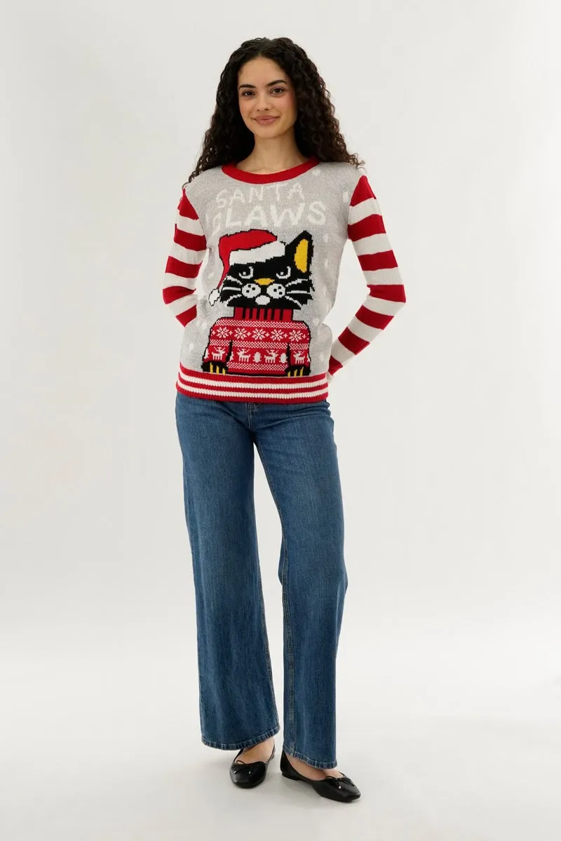 Santa Claws Christmas Sweater - Red sold by Fairweather product image thumbnail 5