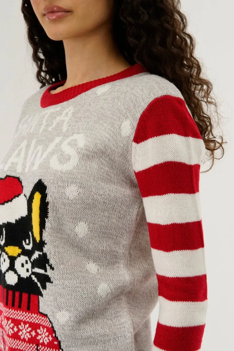 Santa Claws Christmas Sweater - Red sold by Fairweather product image thumbnail 4