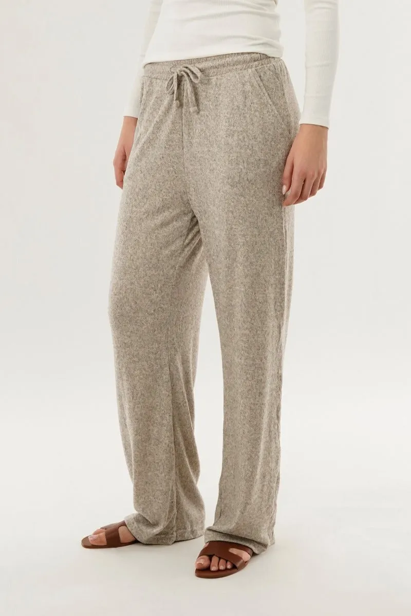 International INC Company Wide Leg Knit Sweatpants - Beige sold by Fairweather product image thumbnail 2