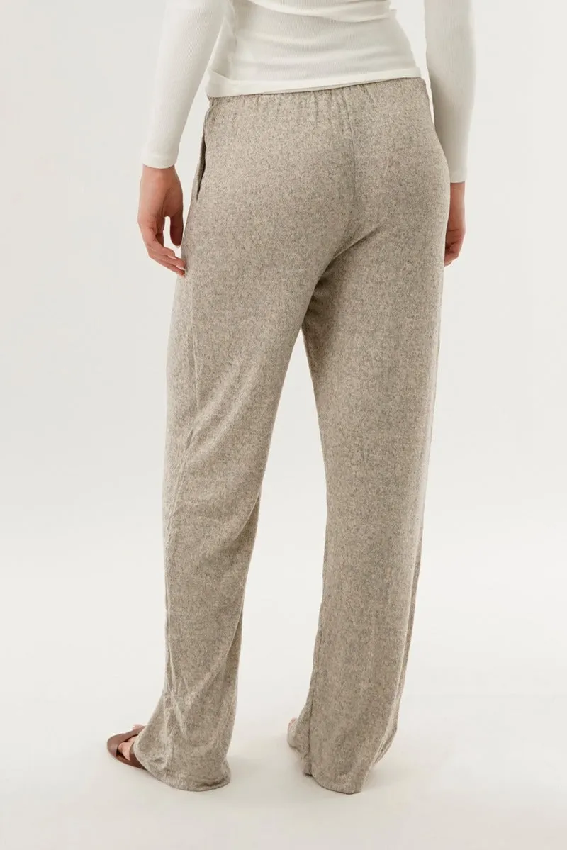 International INC Company Wide Leg Knit Sweatpants - Beige sold by Fairweather product image thumbnail 3