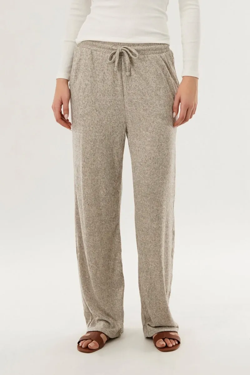 International INC Company Wide Leg Knit Sweatpants - Beige sold by Fairweather