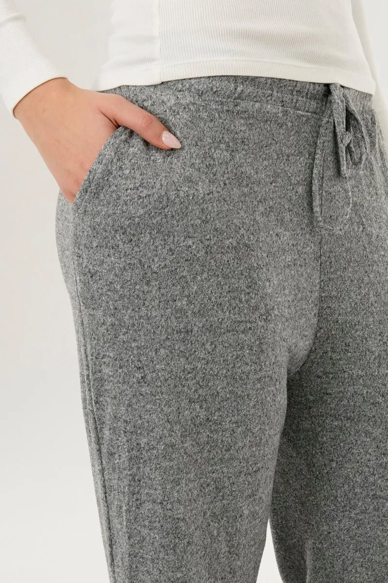International INC Company Wide Leg Knit Sweatpants - Grey sold by Fairweather product image thumbnail 4