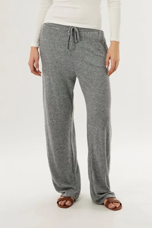 International INC Company Wide Leg Knit Sweatpants - Grey sold by Fairweather