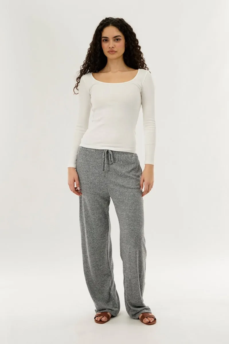 International INC Company Wide Leg Knit Sweatpants - Grey sold by Fairweather product image thumbnail 5