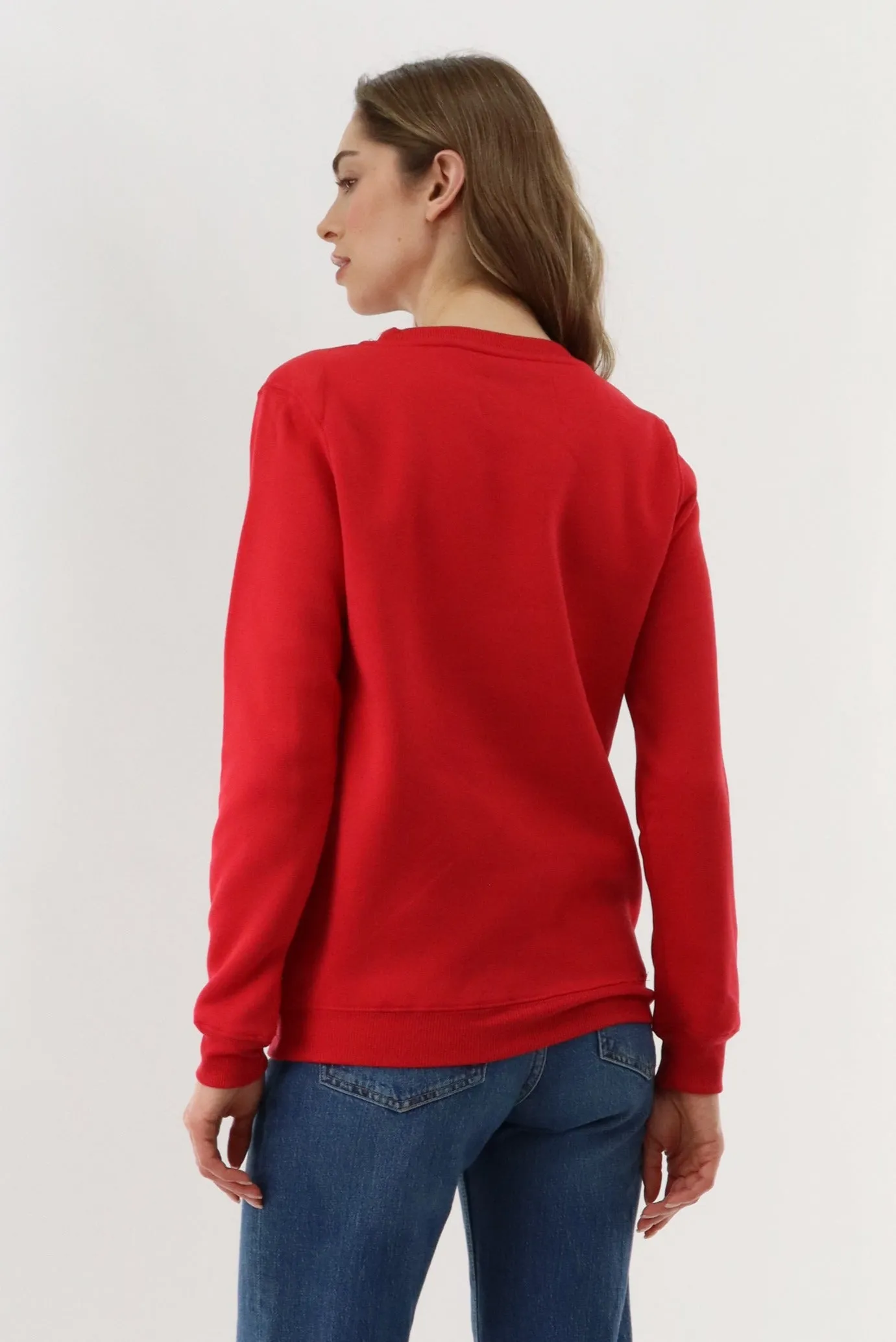 Festive Printed Christmas Sweater - Red sold by Fairweather product image thumbnail 3