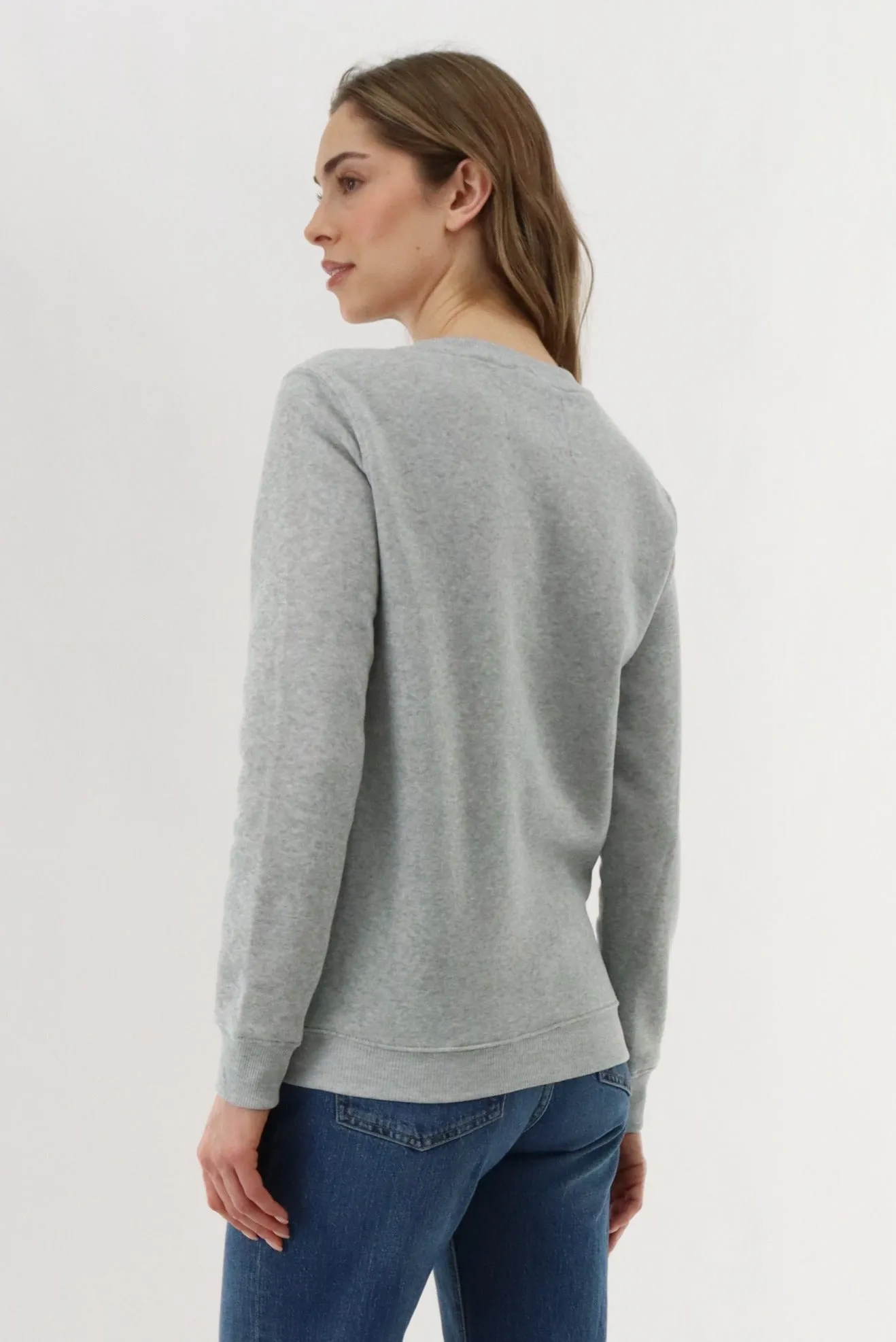 Festive Snowman Christmas Sweater - Grey sold by Fairweather product image thumbnail 3