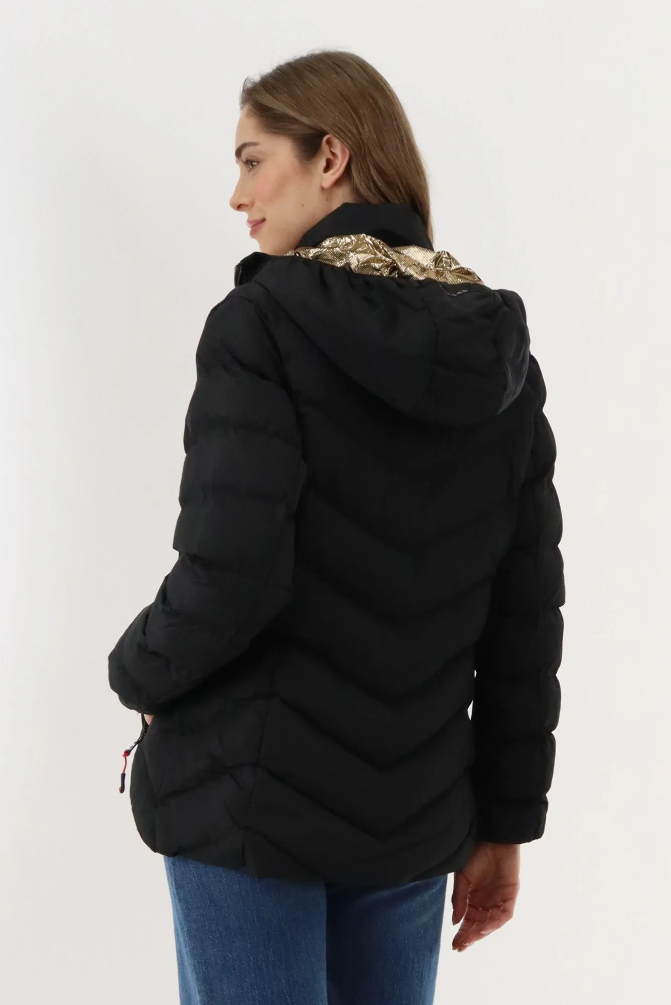 Canada Weather Gear Quilted Puffer Double Zip Bomber Jacket - Black sold by Fairweather product image thumbnail 3