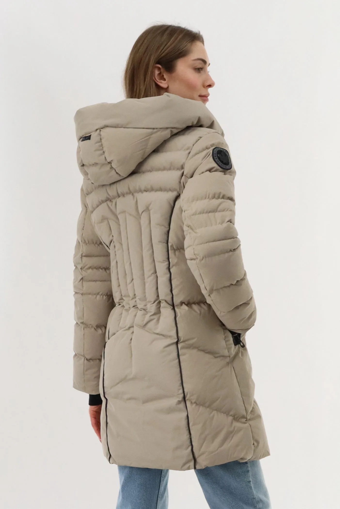 Canada Weather Gear Quilted Hooded Parka Jacket - Beige sold by Fairweather product image thumbnail 3