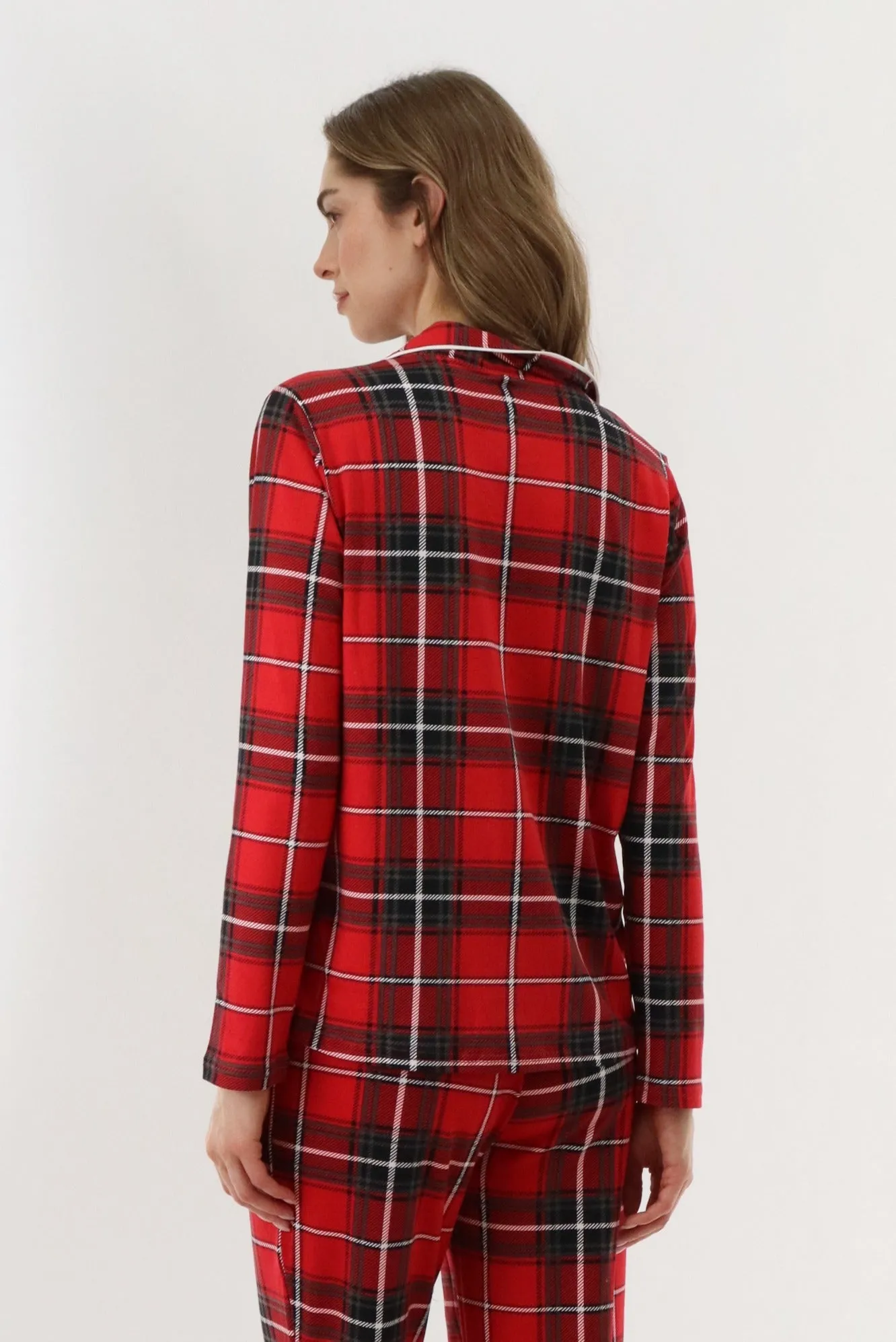 Canada Weather Gear Long Sleeve Button Up Pajama Top - Red sold by Fairweather product image thumbnail 3