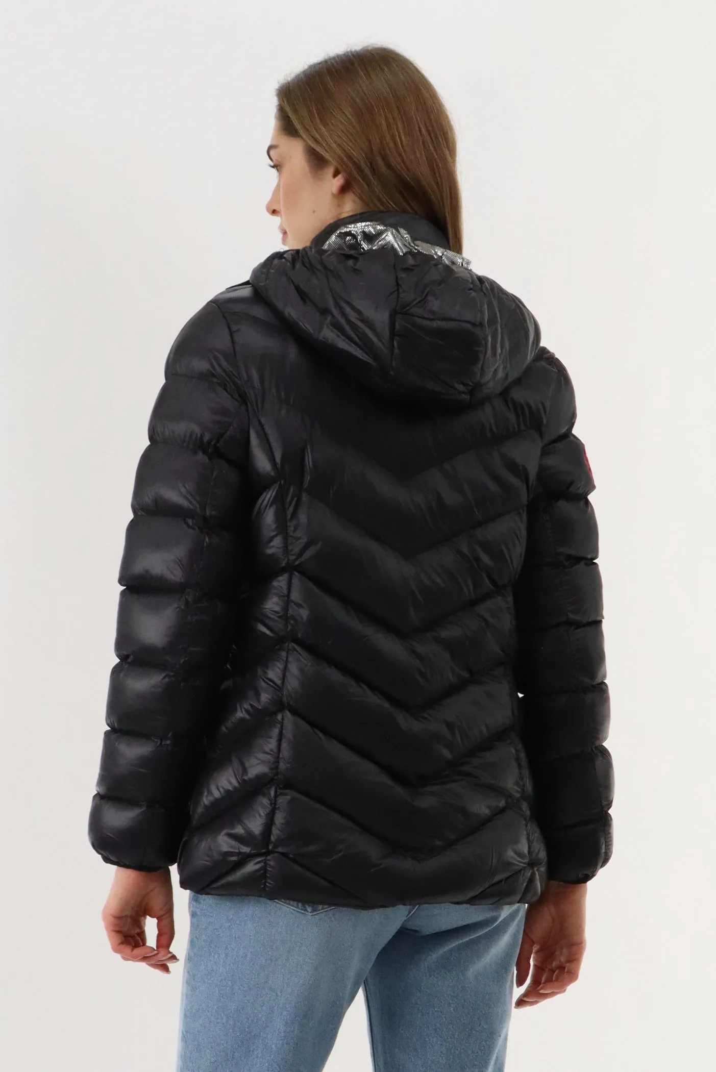 Canada Weather Gear Quilted Puffer Double Zip Bomber Jacket - Black sold by Fairweather product image thumbnail 3