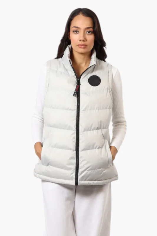 Canada Weather Gear Solid Bubble Vest - White sold by Fairweather