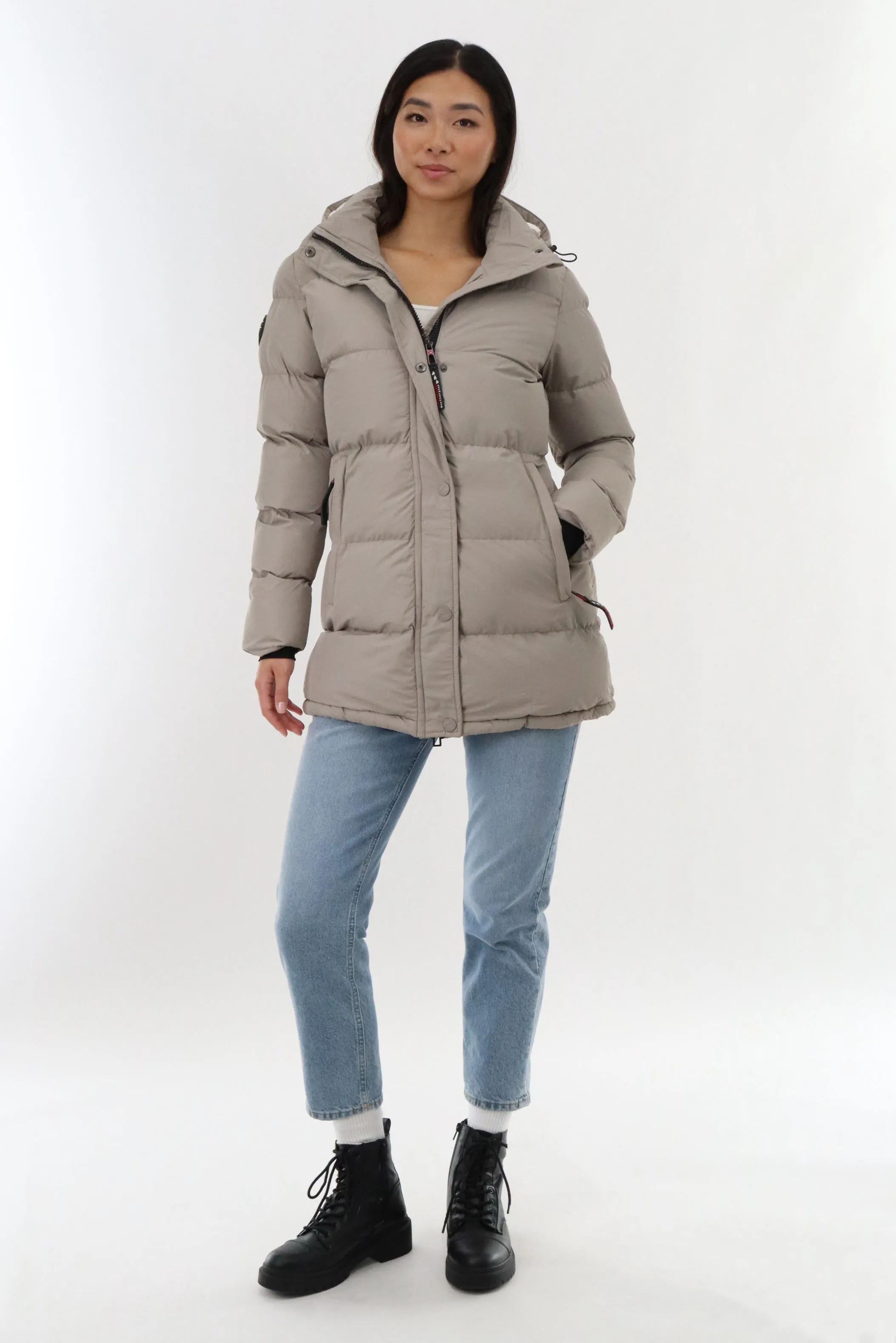 Canada Weather Gear Hip Length Parka Jacket - Stone sold by Fairweather product image thumbnail 5