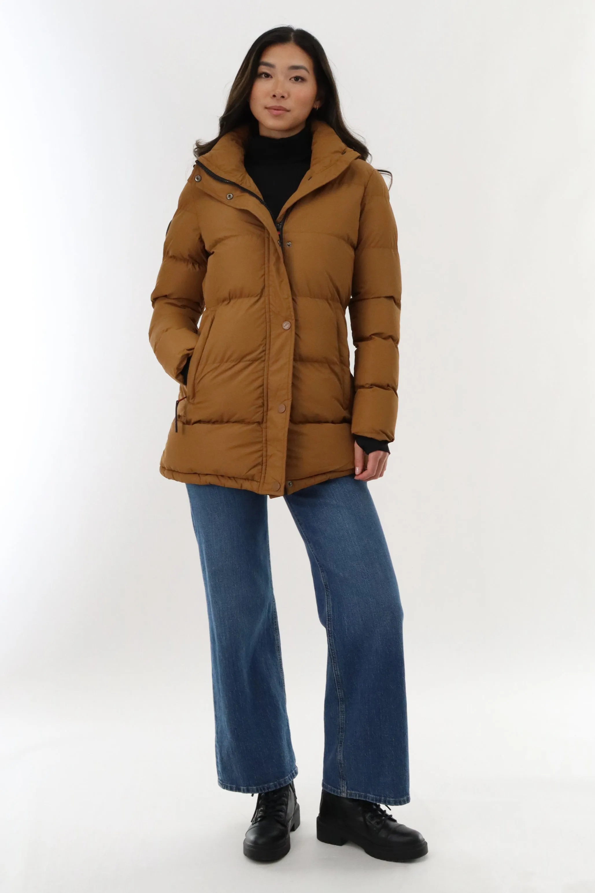 Hip Length Parka Jacket - Camel sold by Fairweather product image thumbnail 5