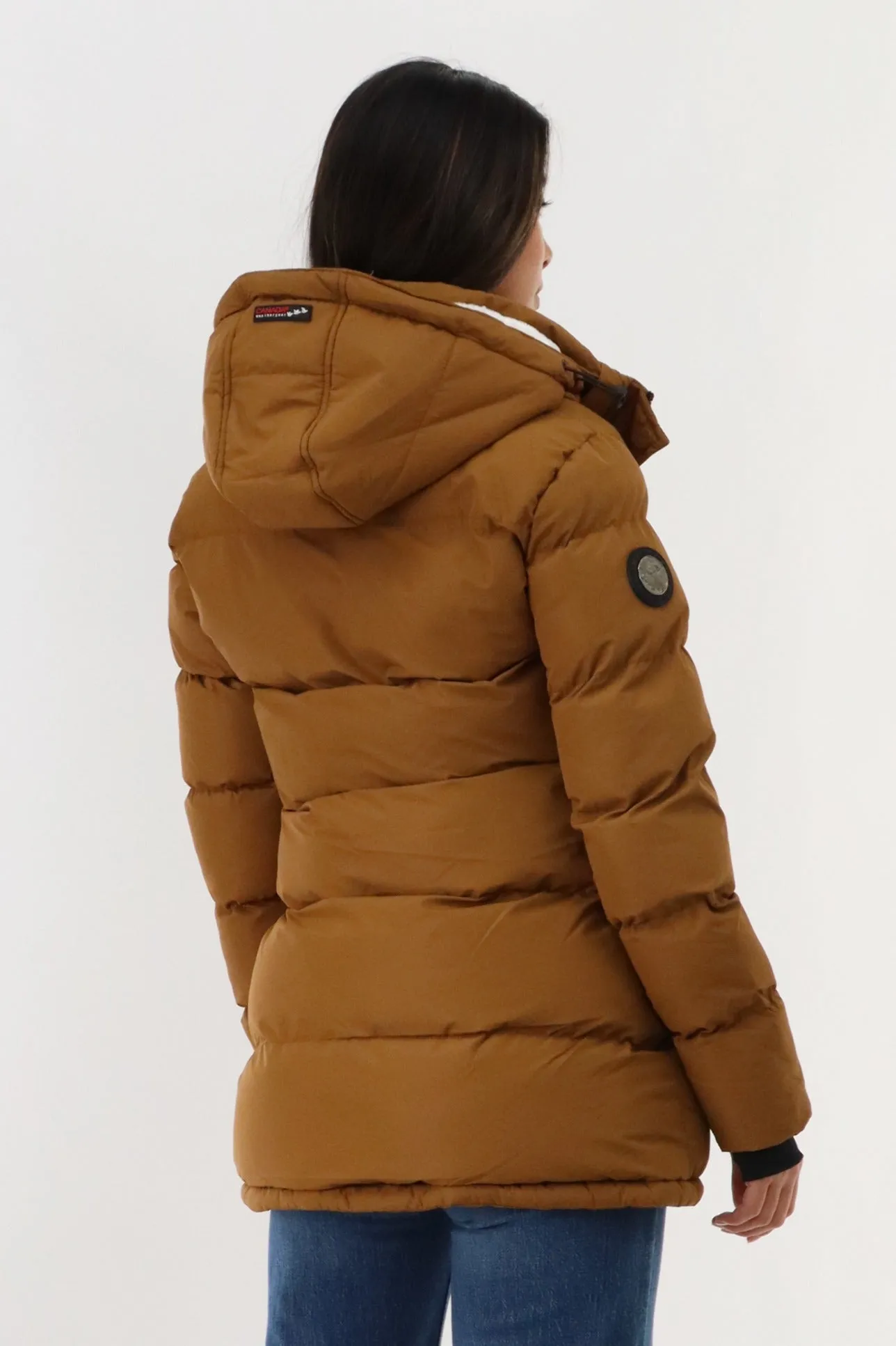 Hip Length Parka Jacket - Camel sold by Fairweather product image thumbnail 3