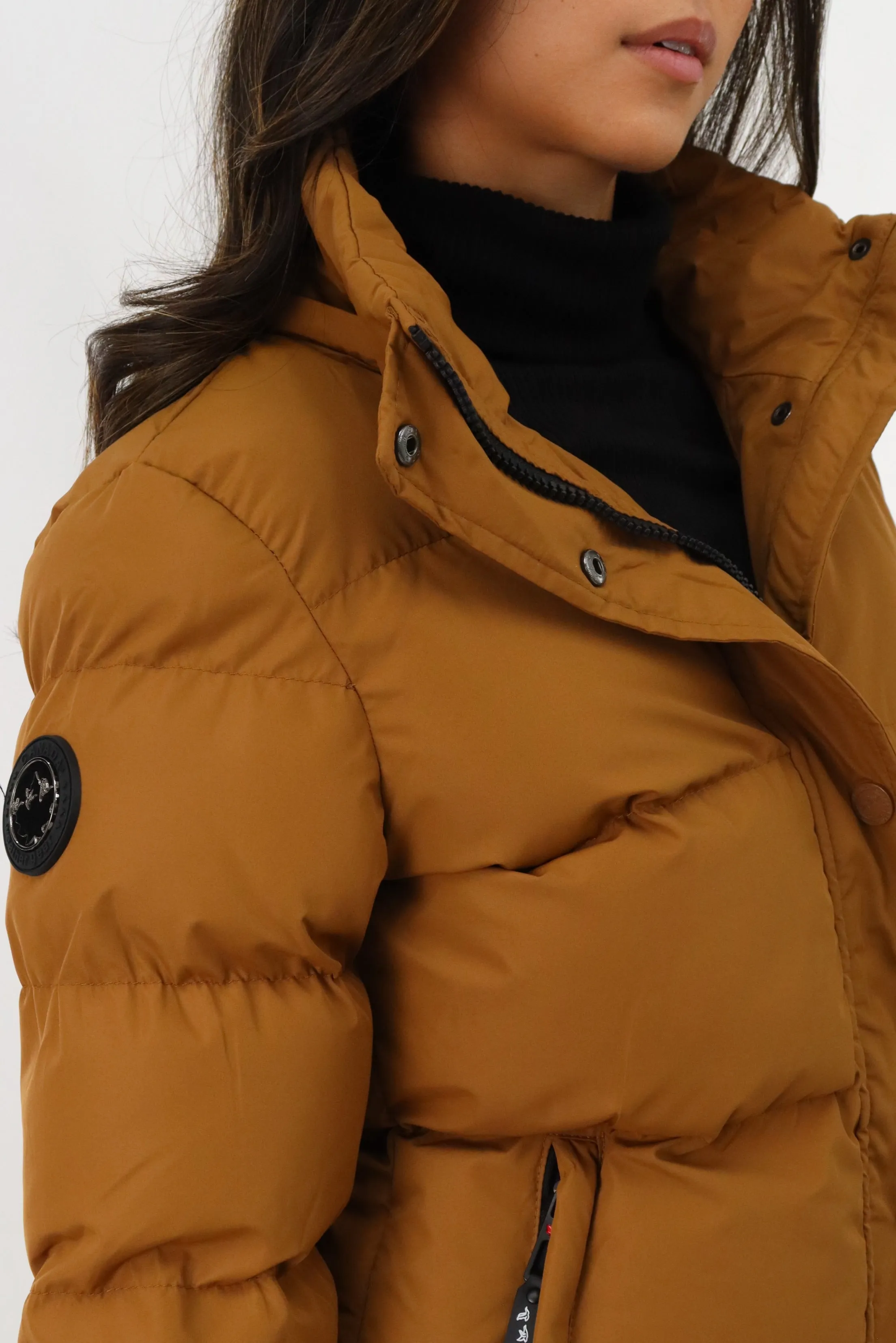 Hip Length Parka Jacket - Camel sold by Fairweather product image thumbnail 4