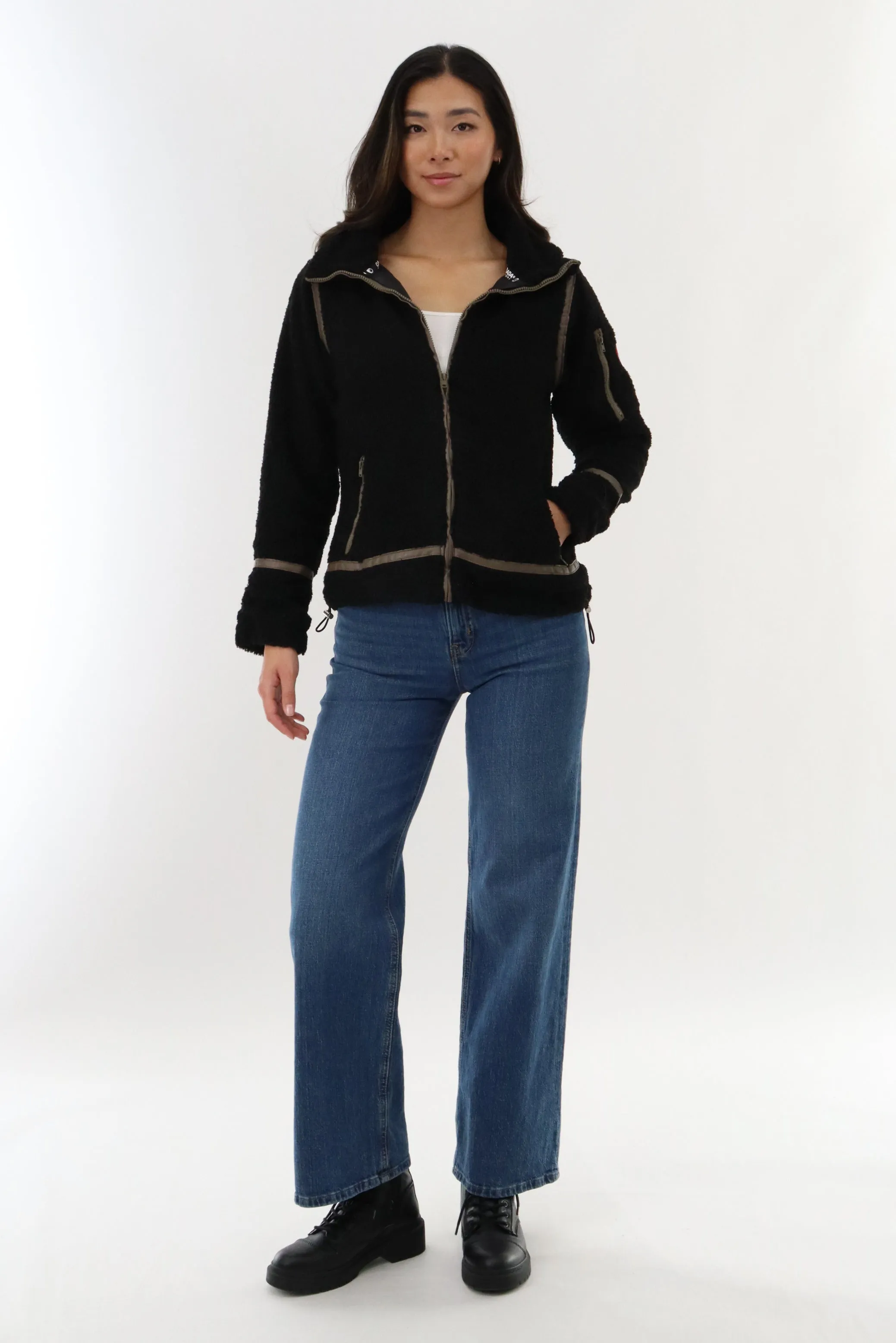 Sherpa Contrast Lightweight Jacket - Black sold by Fairweather product image thumbnail 5