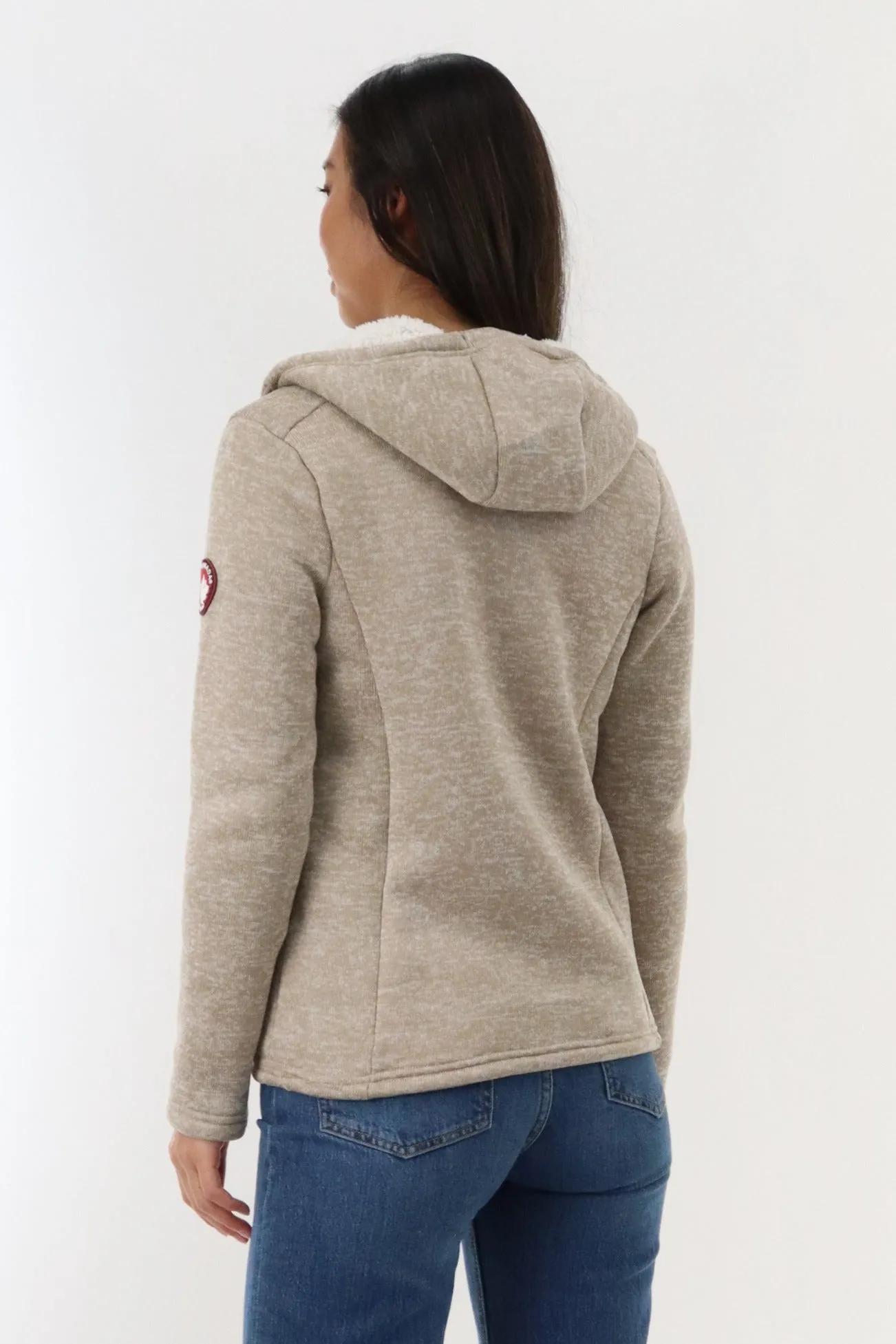 Canada Weather Gear Sherpa Lined Fleece Zip Up Hoodie - Beige sold by Fairweather product image thumbnail 3