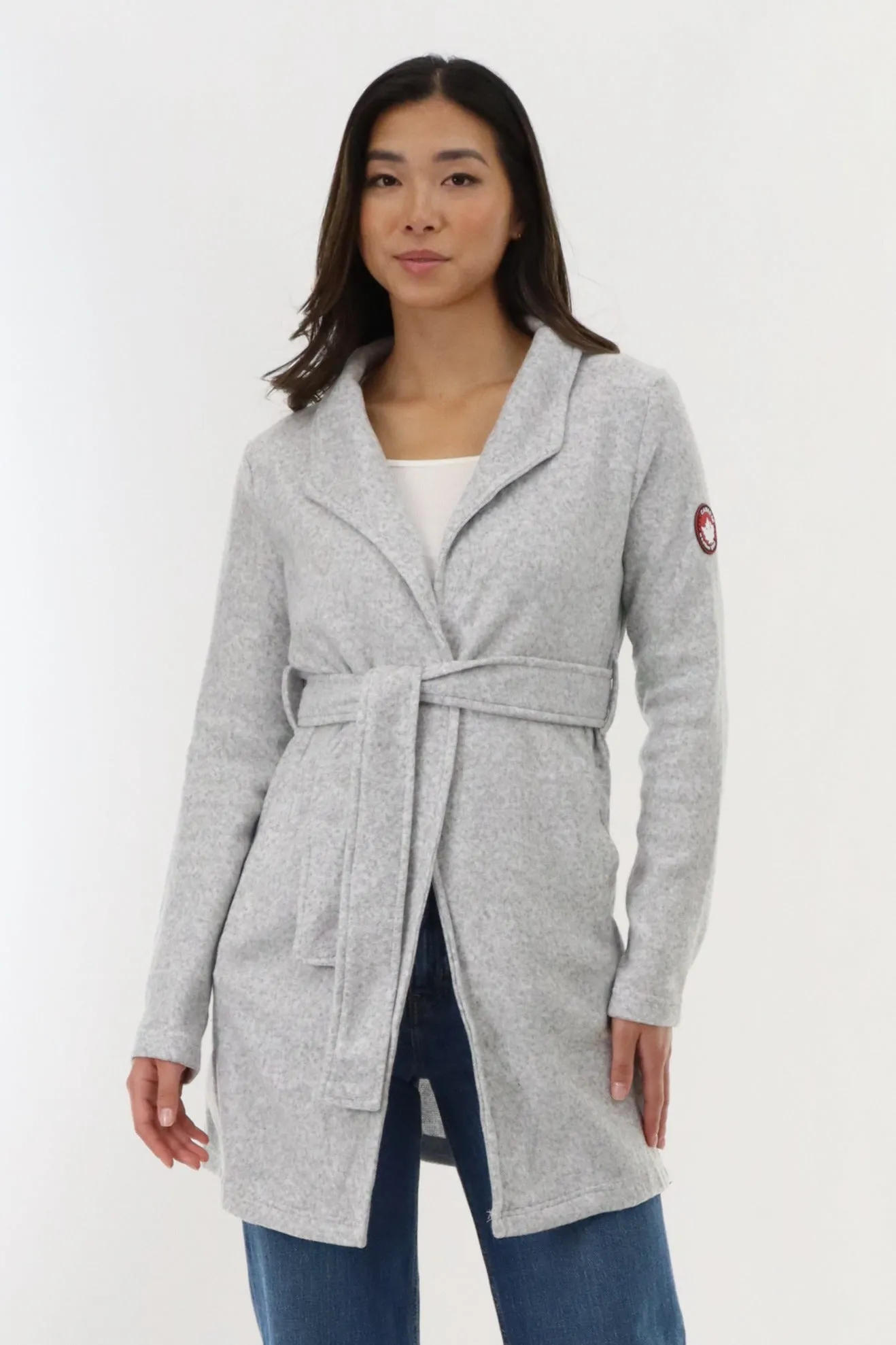 Canada Weather Gear Fleece Wrap Lightweight Jacket - Grey sold by Fairweather