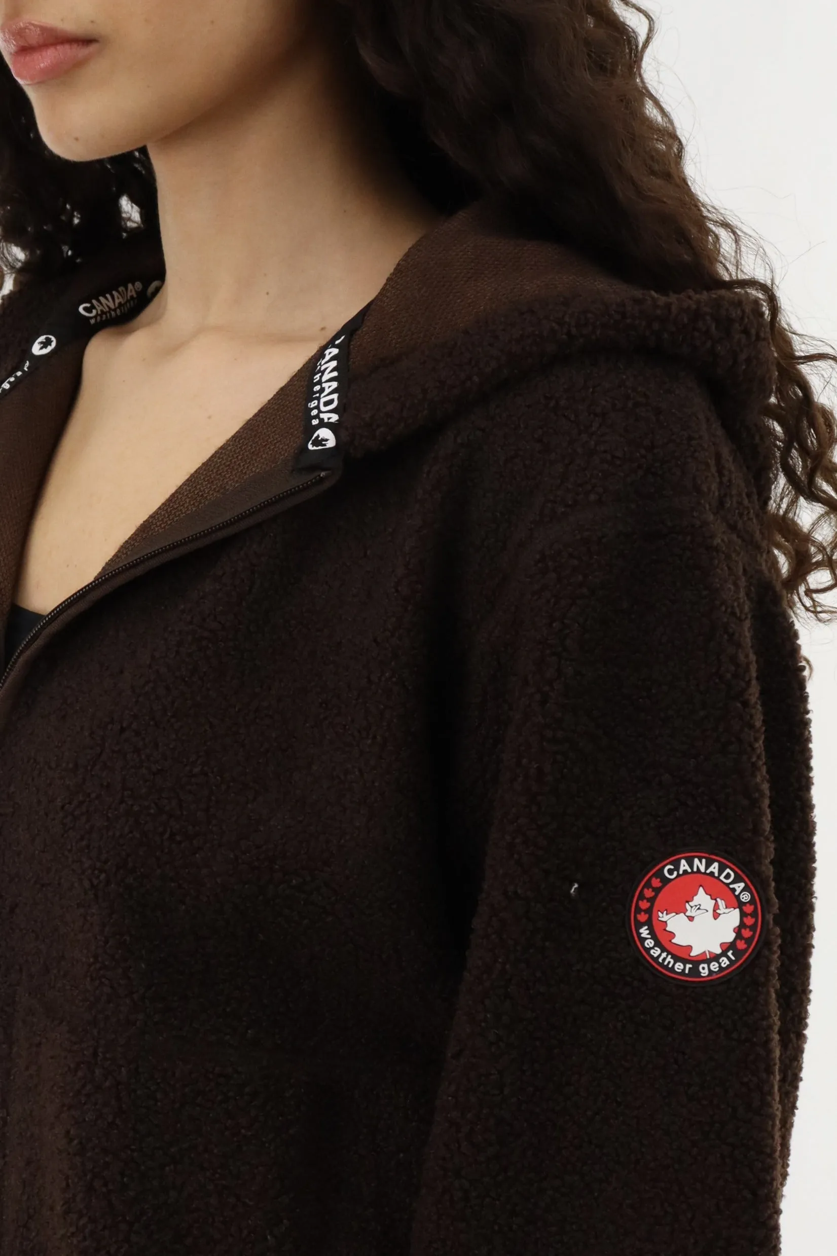Canada Weather Gear Wide Sleeve Zip Up Hoodie - Brown sold by Fairweather product image thumbnail 4