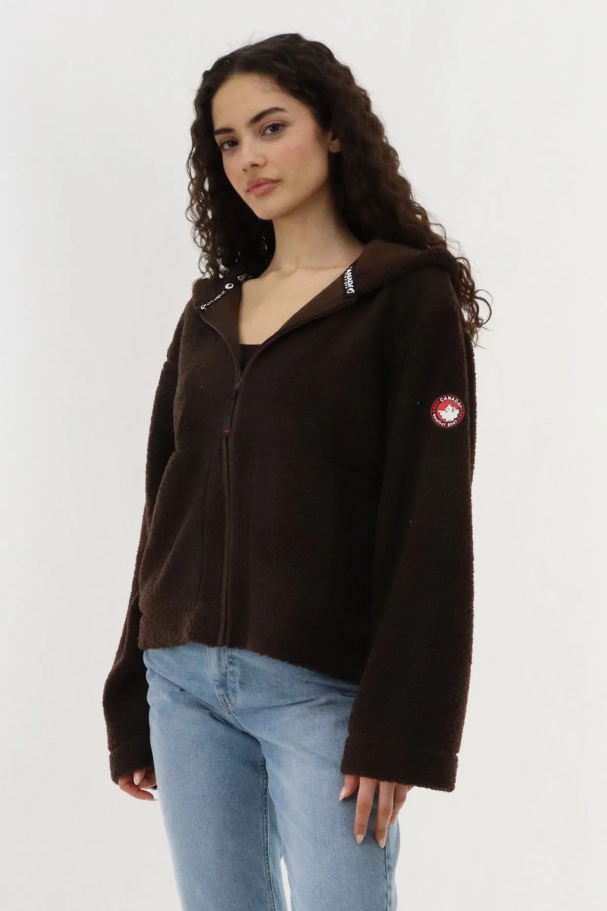 Canada Weather Gear Wide Sleeve Zip Up Hoodie - Brown sold by Fairweather product image thumbnail 2