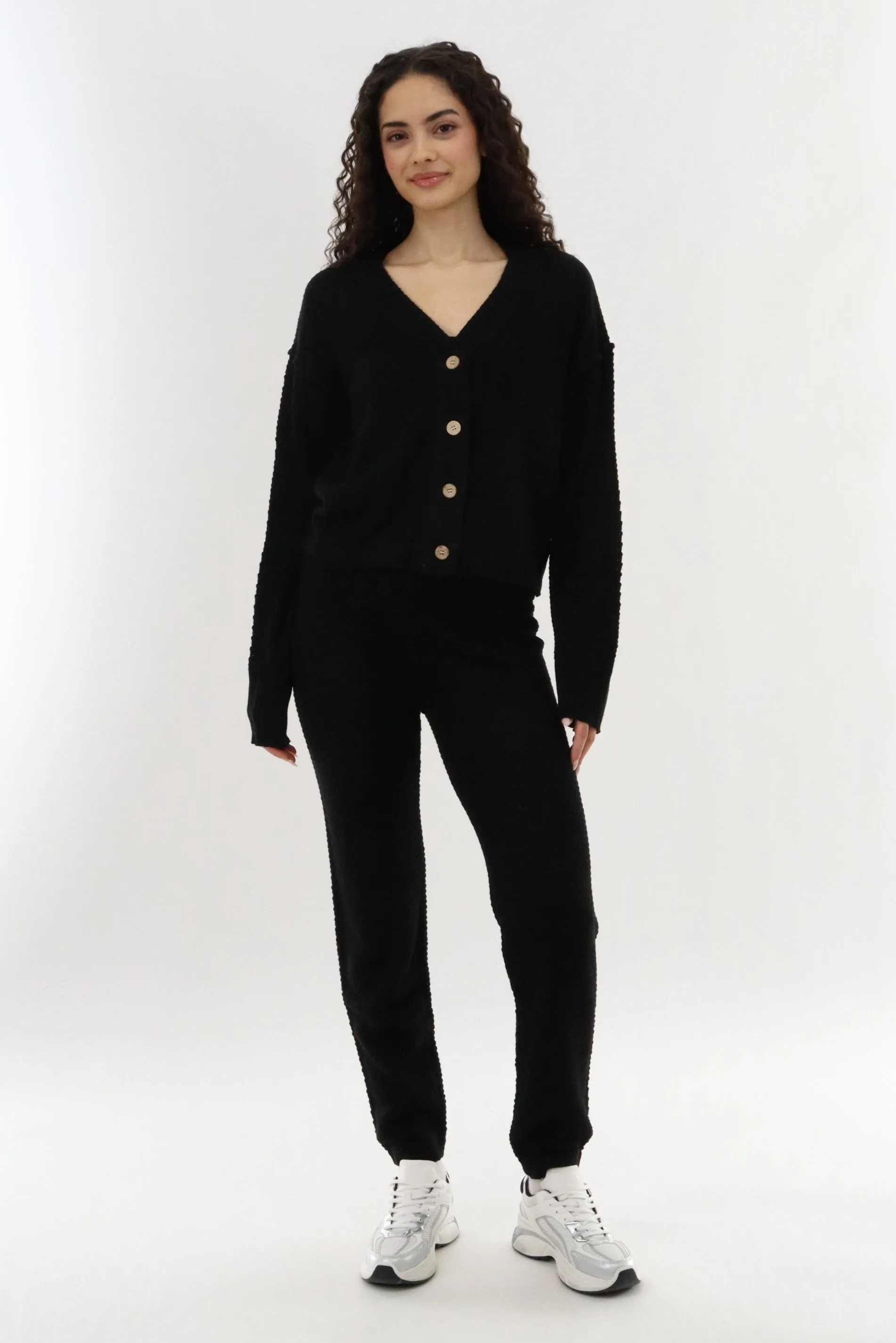Runaway Bay Knit Joggers - Black sold by Fairweather product image thumbnail 5