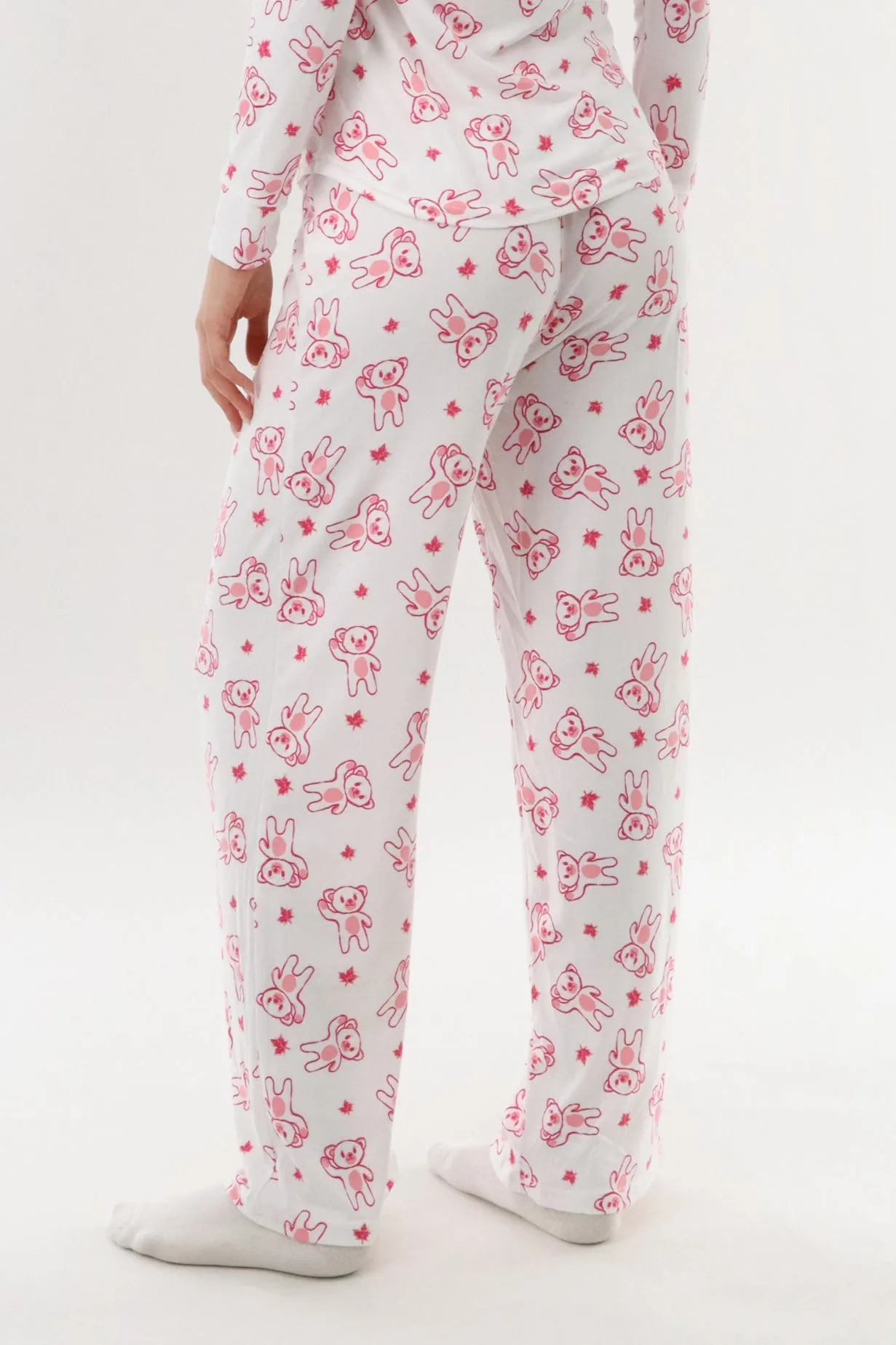 Canada Weather Gear Teddy Bear Pajama Pants - White sold by Fairweather product image thumbnail 3