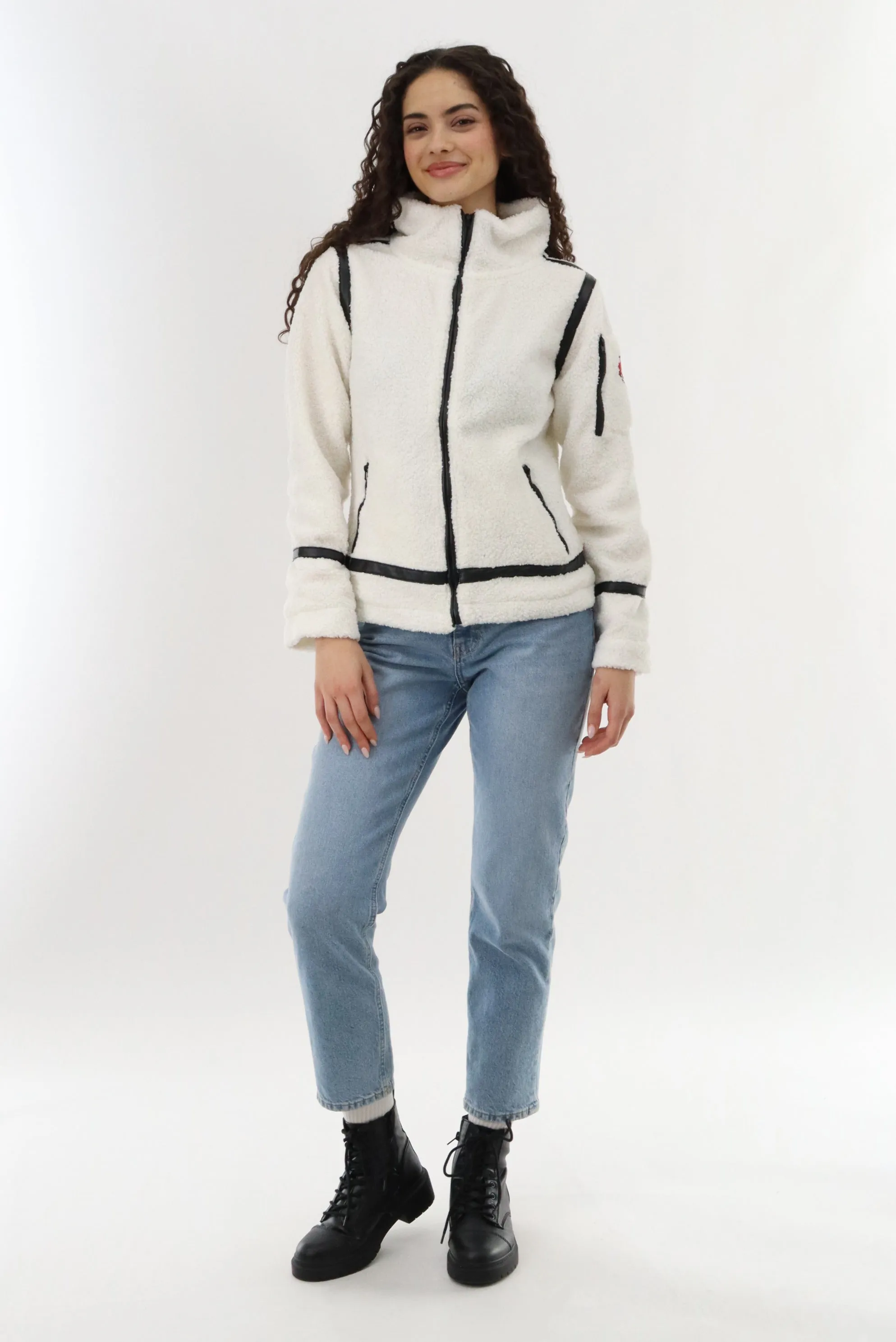 Sherpa Contrast Lightweight Jacket - White sold by Fairweather product image thumbnail 5