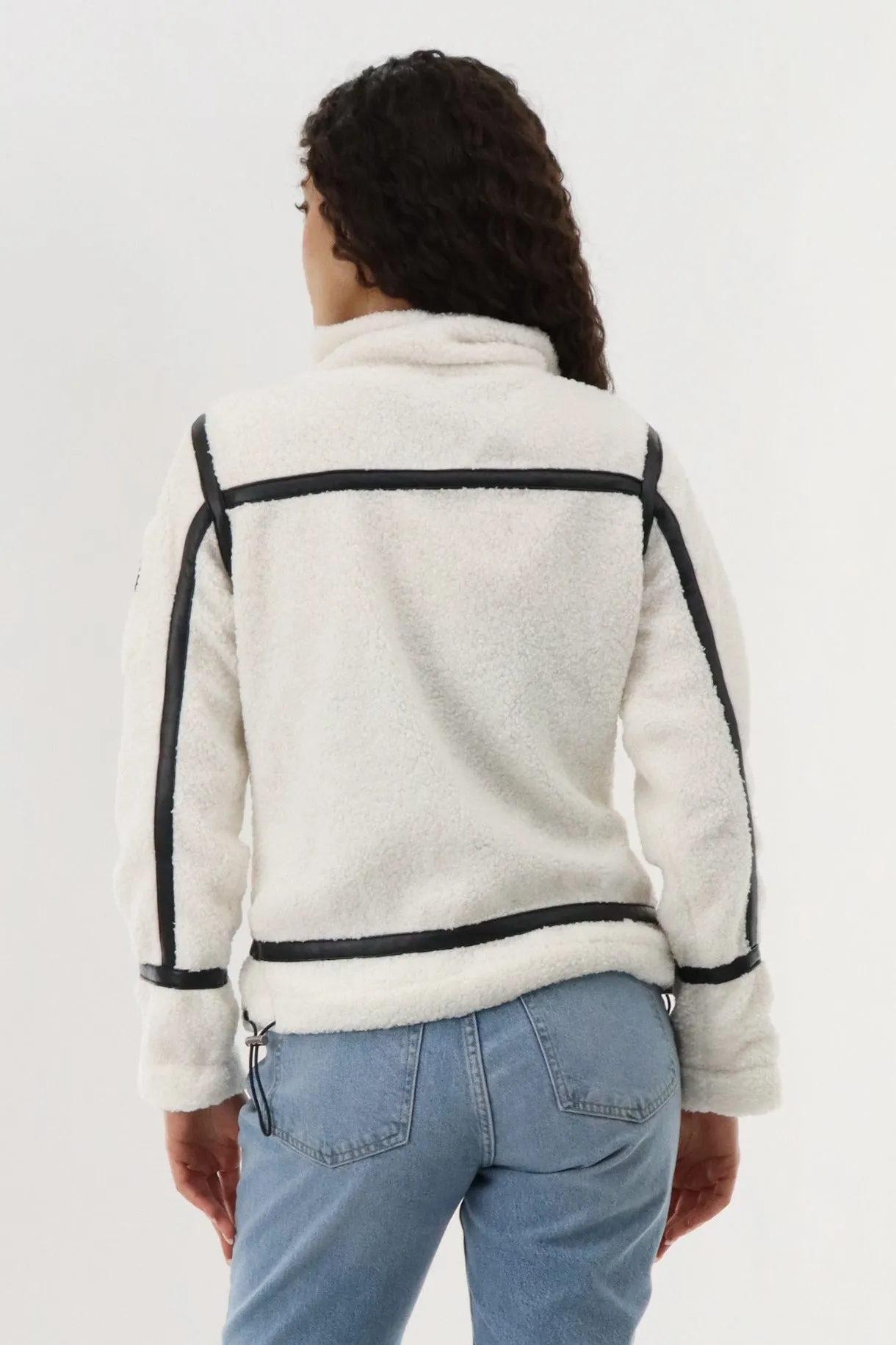 Sherpa Contrast Lightweight Jacket - White sold by Fairweather product image thumbnail 3
