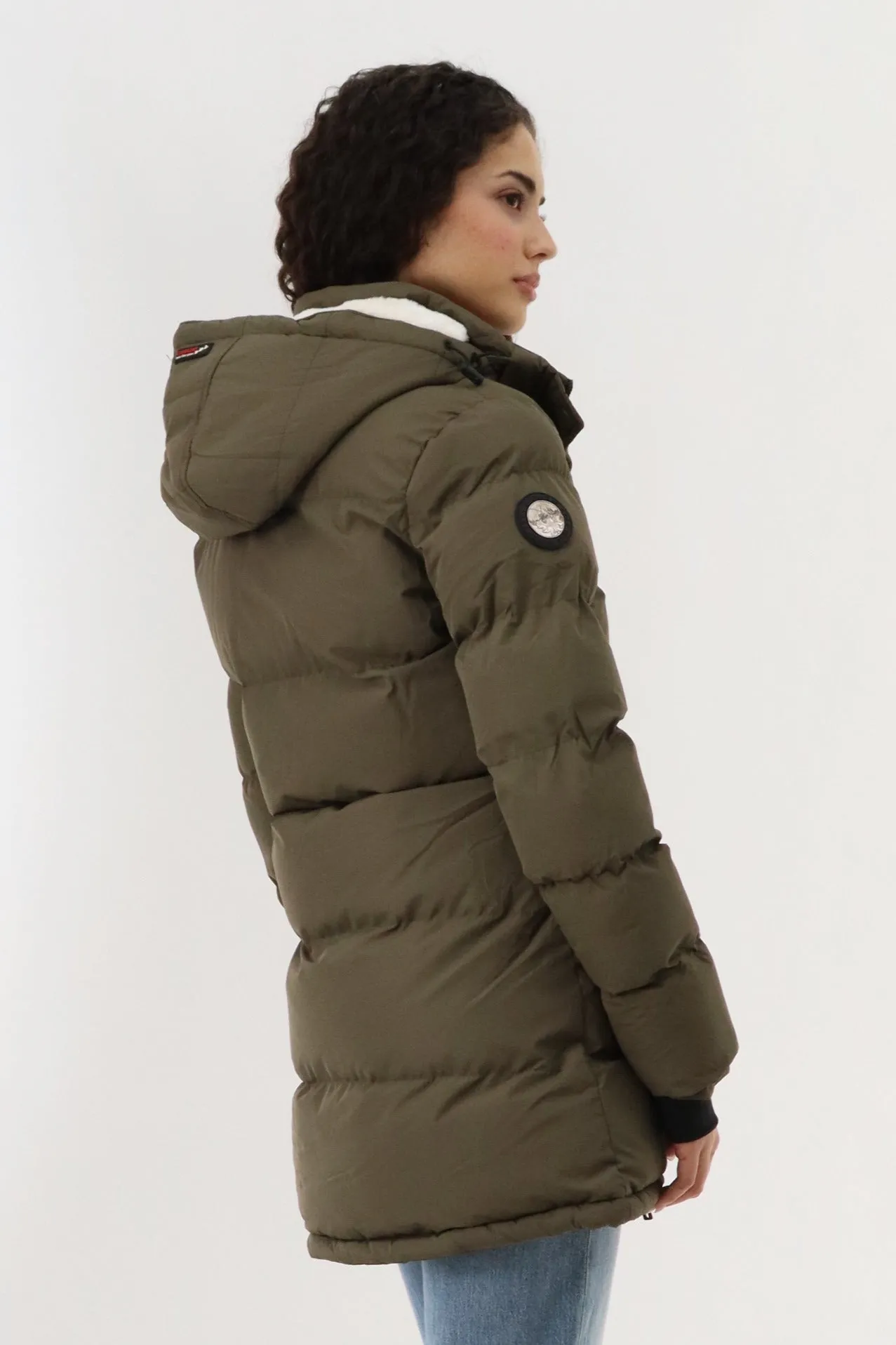 Canada Weather Gear Quilted Hip Length Parka Jacket - Green sold by Fairweather product image thumbnail 3