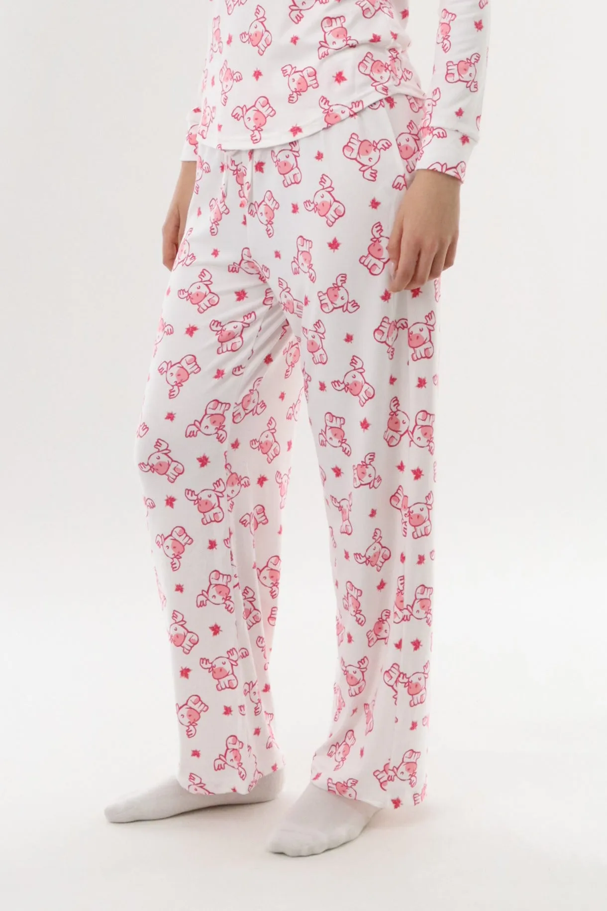 Long Printed Pajama Pants - White sold by Fairweather product image thumbnail 2