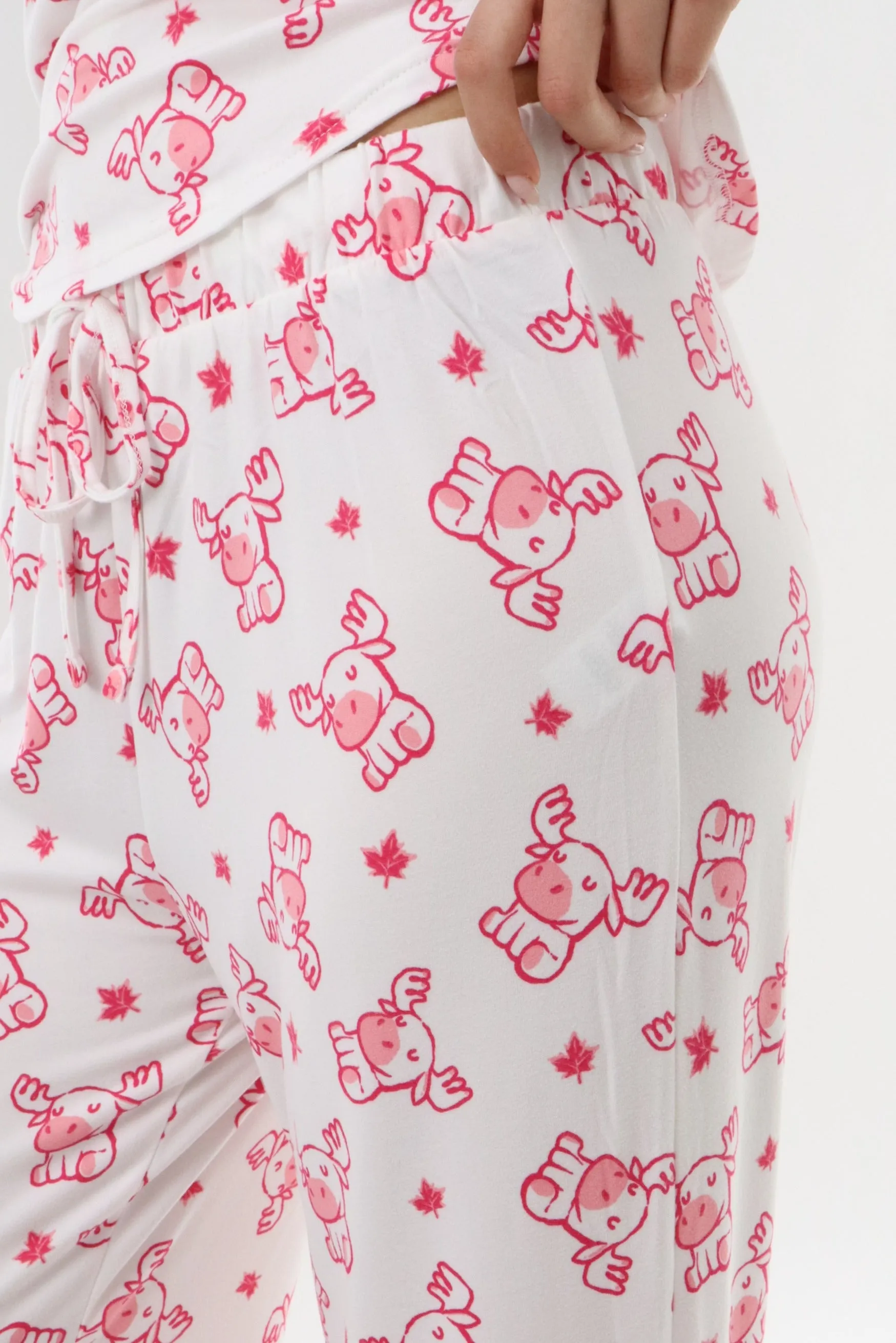 Long Printed Pajama Pants - White sold by Fairweather product image thumbnail 4