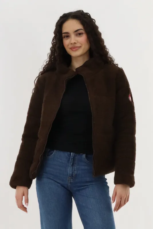 Canada Weather Gear Sherpa Bomber Jacket - Brown sold by Fairweather