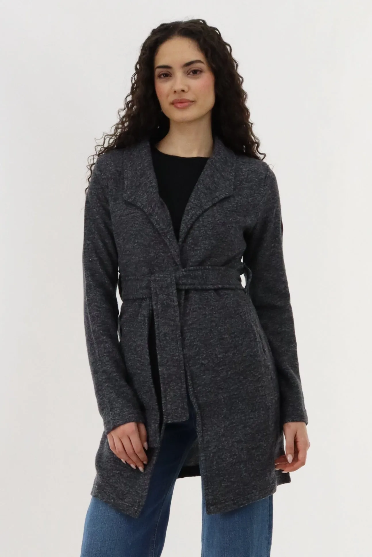 Canada Weather Gear Fleece Wrap Lightweight Jacket - Black sold by Fairweather