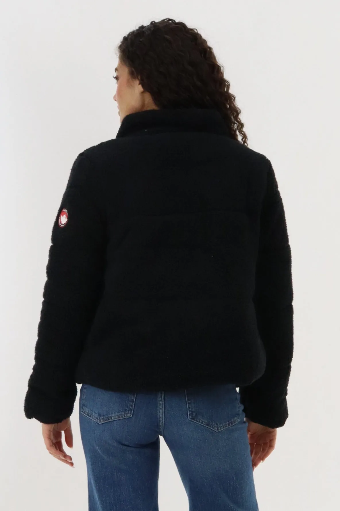 Sherpa Bomber Jacket - Black sold by Fairweather product image thumbnail 3