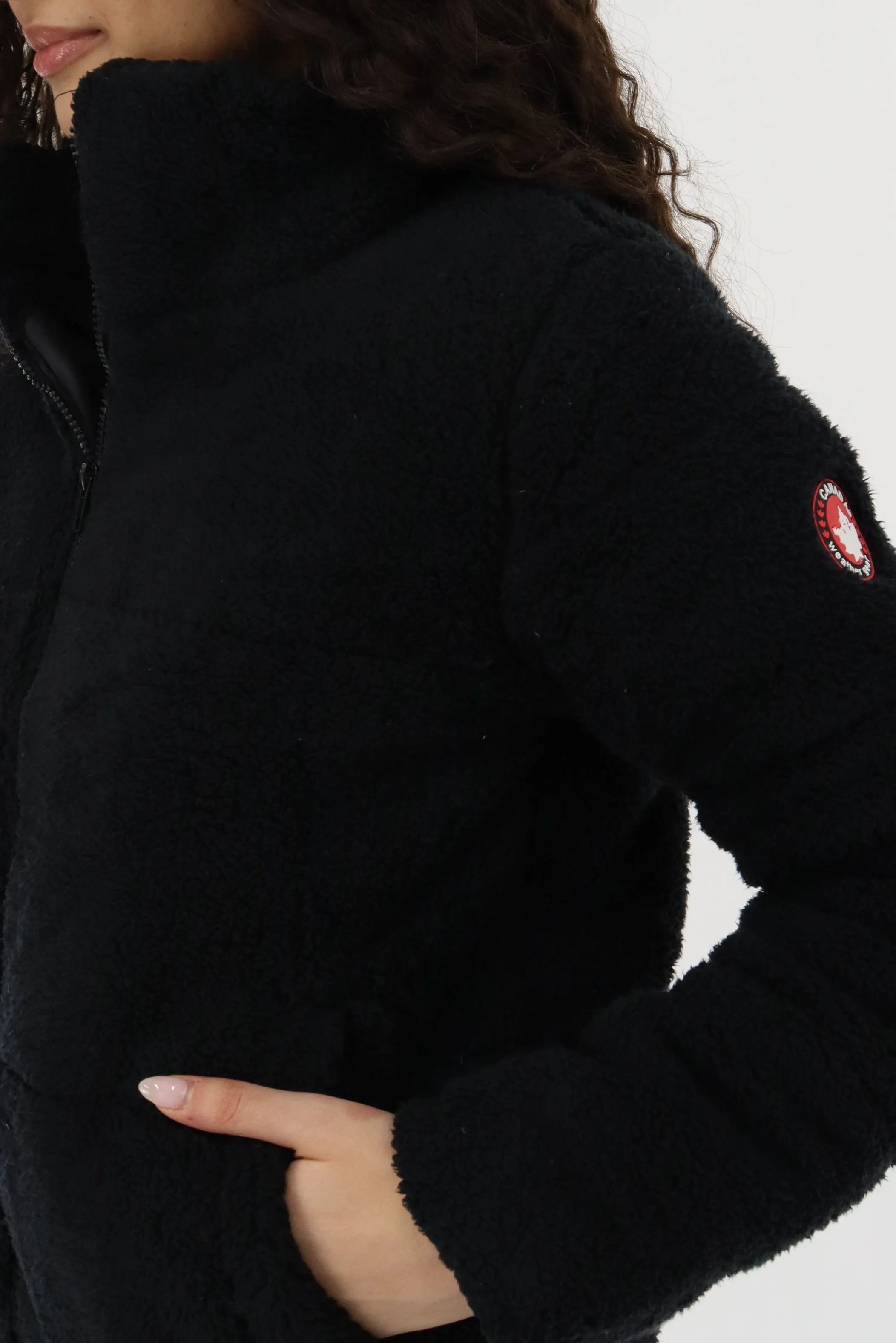 Sherpa Bomber Jacket - Black sold by Fairweather product image thumbnail 4