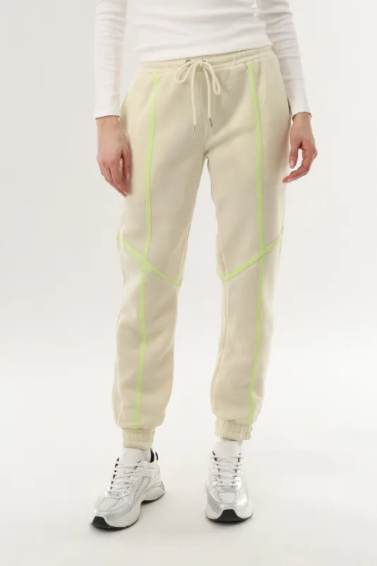 New Look Fleece Joggers - Cream sold by Fairweather