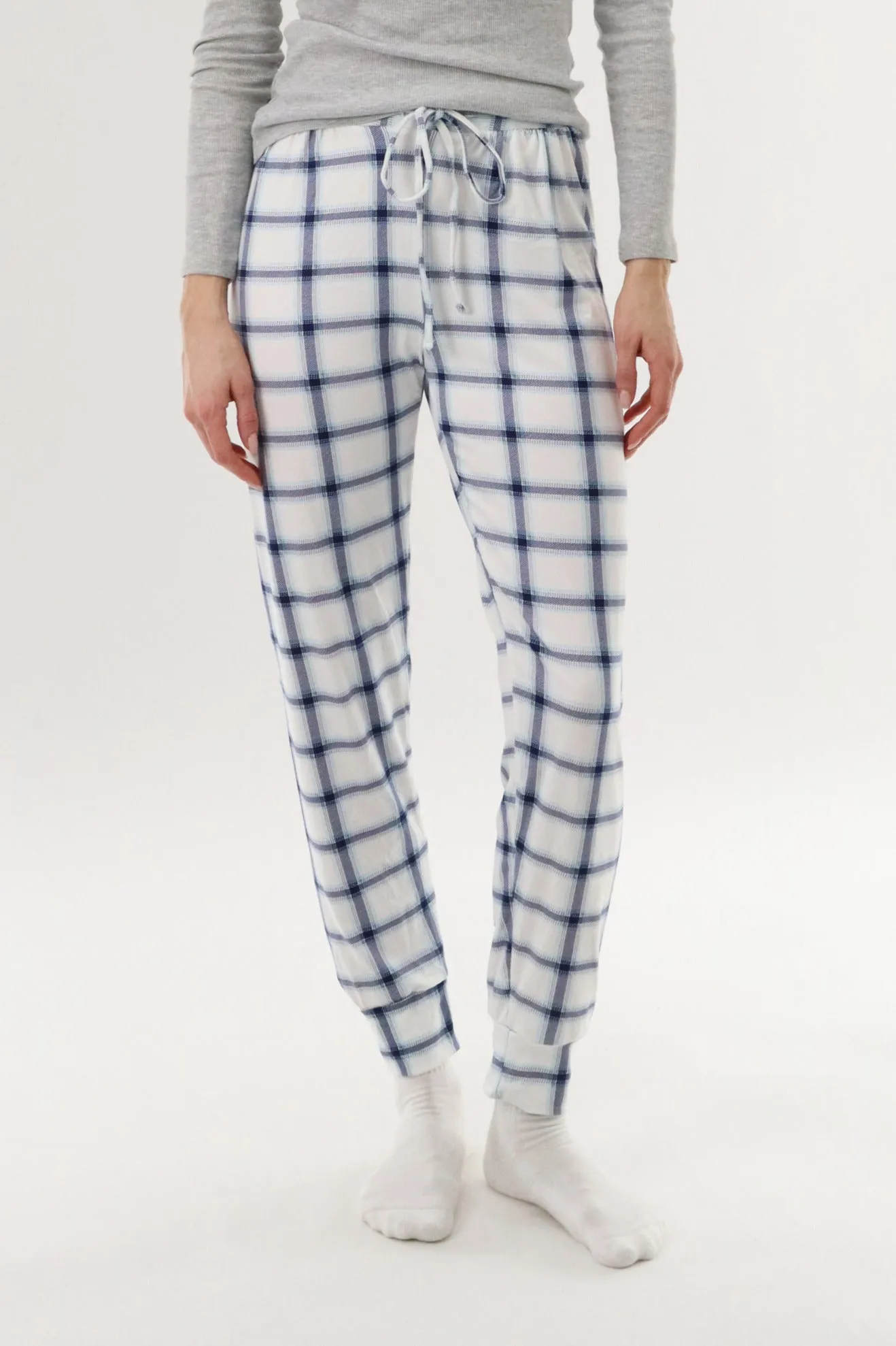 Jogger Pajama Pants - White sold by Fairweather