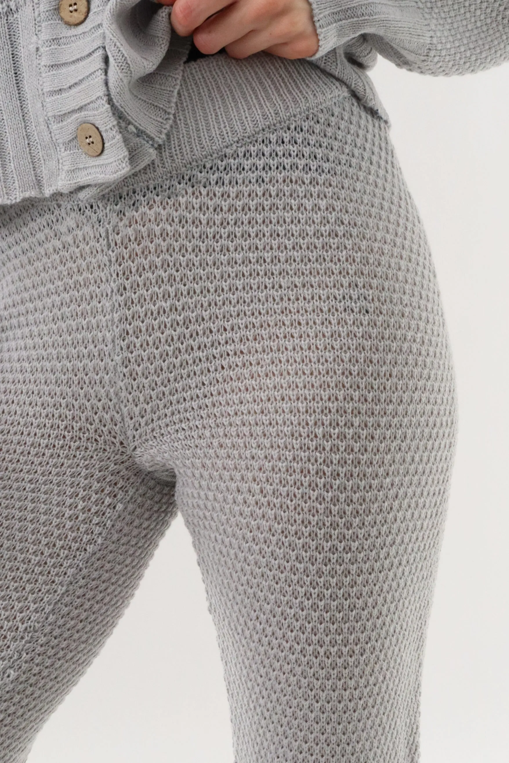 Runaway Bay Knit Joggers - Grey sold by Fairweather product image thumbnail 4