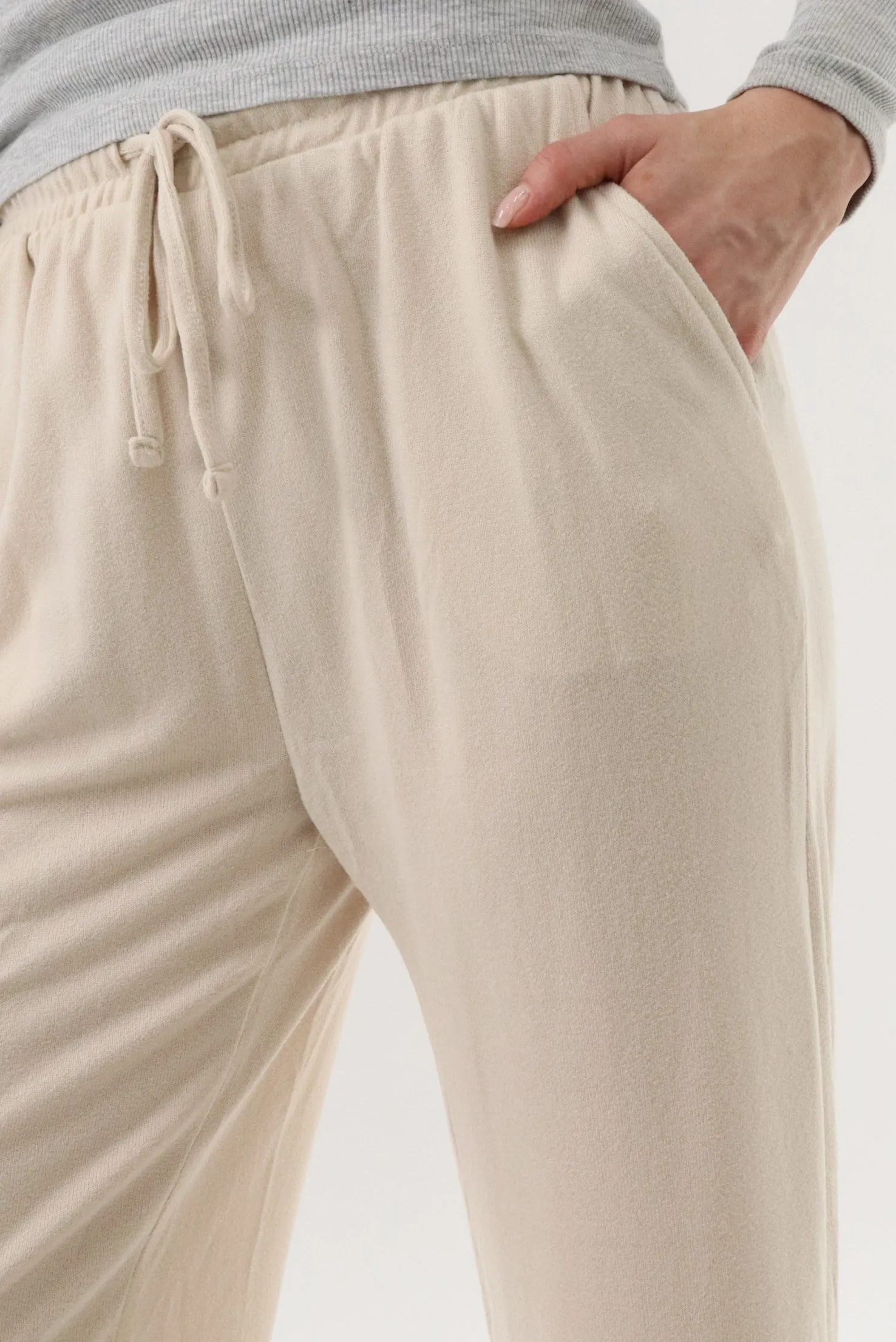 Wide Leg Sweatpants - Cream sold by Fairweather product image thumbnail 4