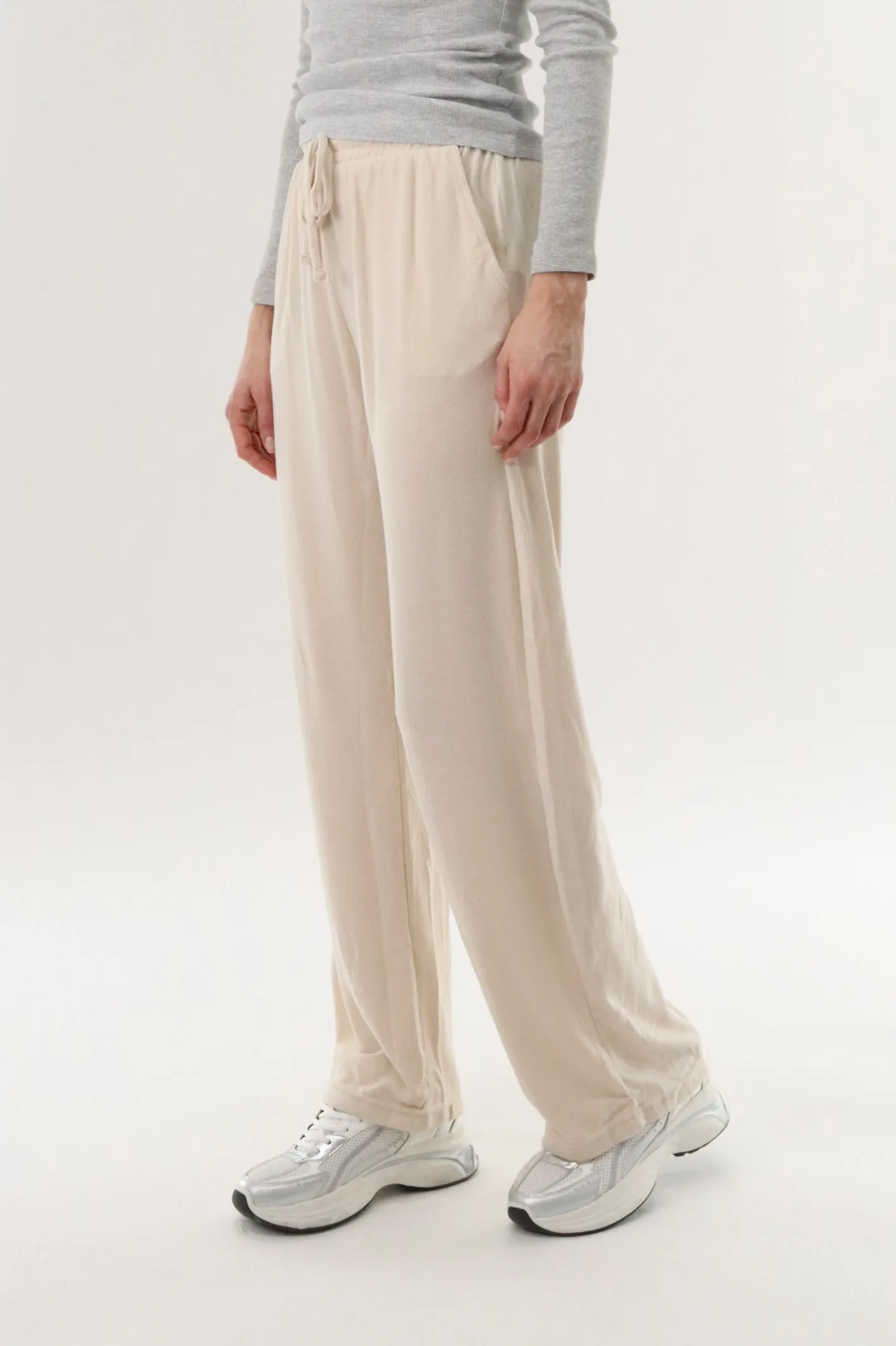 Wide Leg Sweatpants - Cream sold by Fairweather product image thumbnail 2
