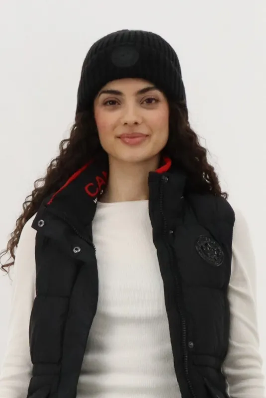 Canada Weather Gear Gloves and Ribbed Knit Hat - Black sold by Fairweather