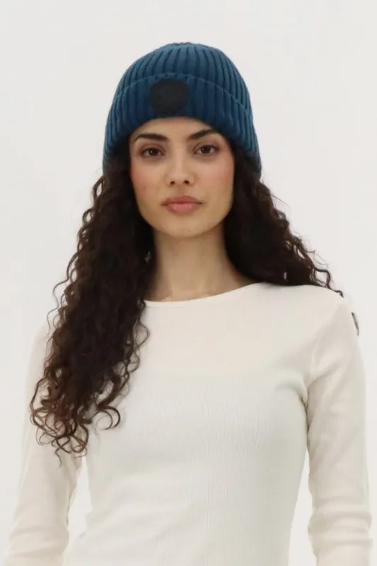 Canada Weather Gear Gloves and Ribbed Knit Hat - Blue sold by Fairweather