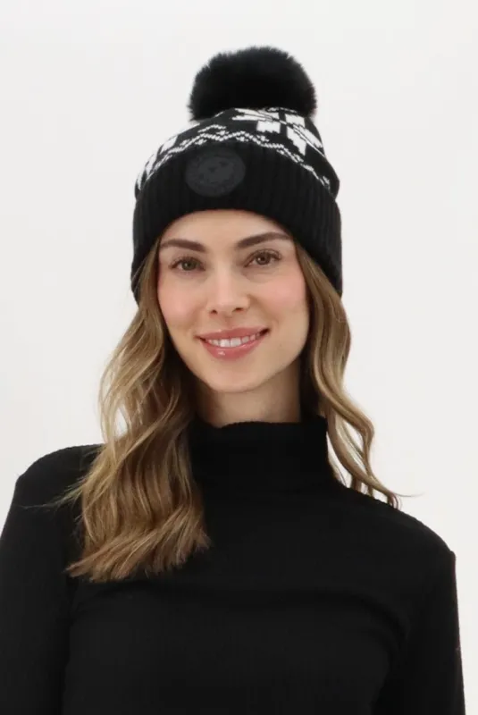 Canada Weather Gear Gloves and Pom Pom Hat - Black sold by Fairweather