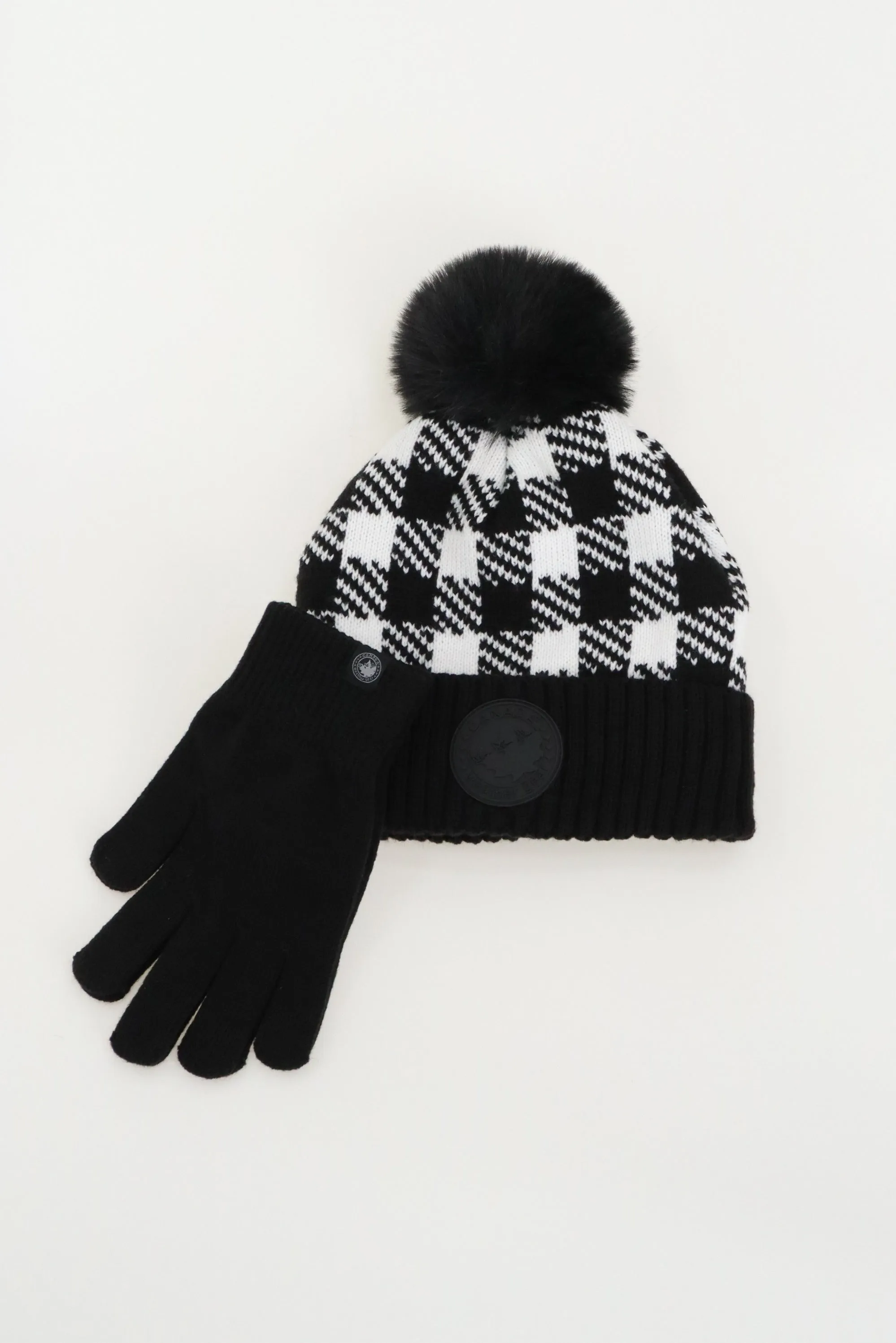 Canada Weather Gear Gloves and Pom Pom Hat - Black sold by Fairweather product image thumbnail 4