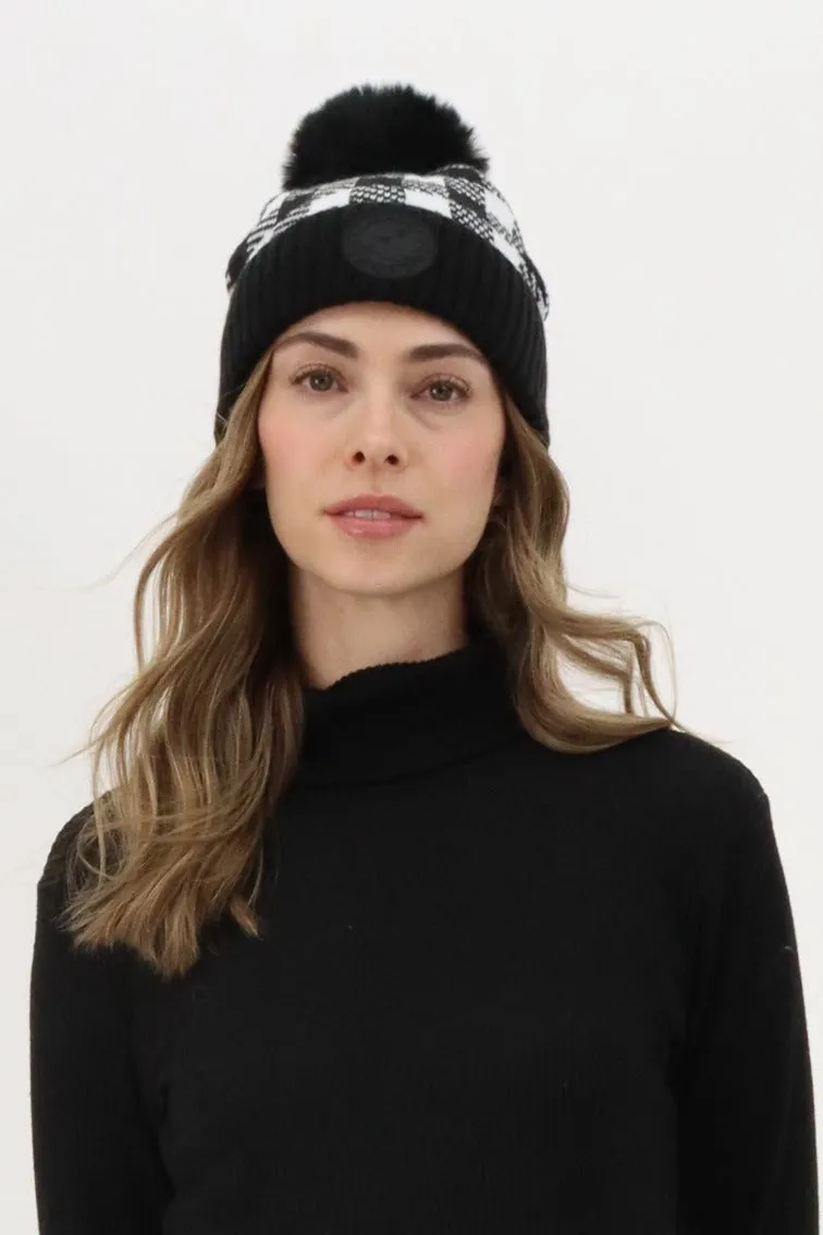 Canada Weather Gear Gloves and Pom Pom Hat - Black sold by Fairweather
