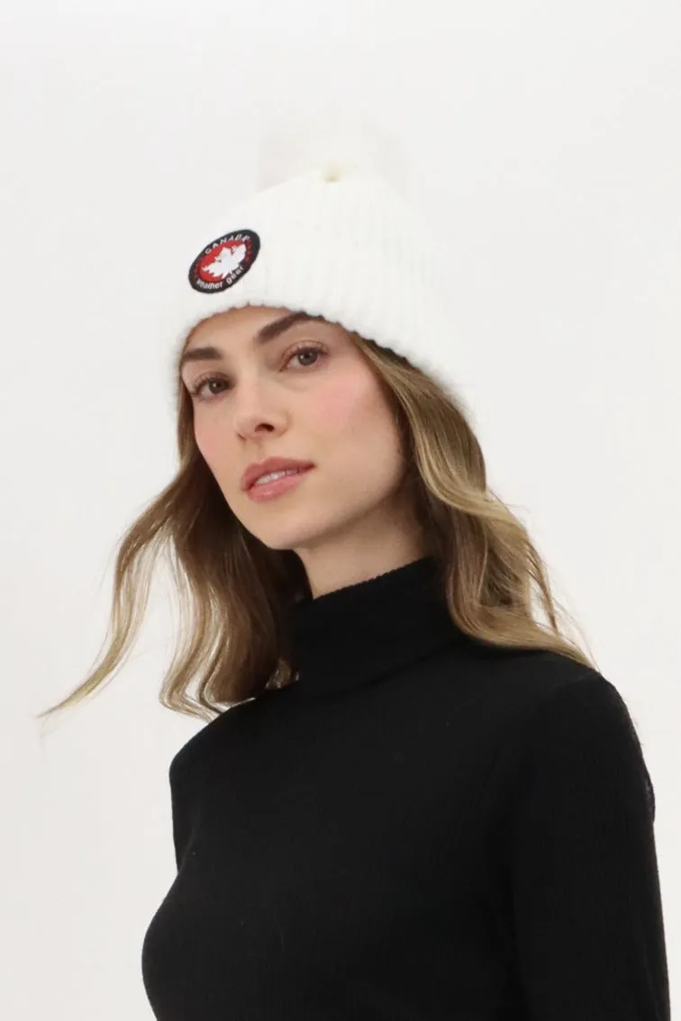 Canada Weather Gear Gloves and Pom Pom Hat - White sold by Fairweather product image thumbnail 2