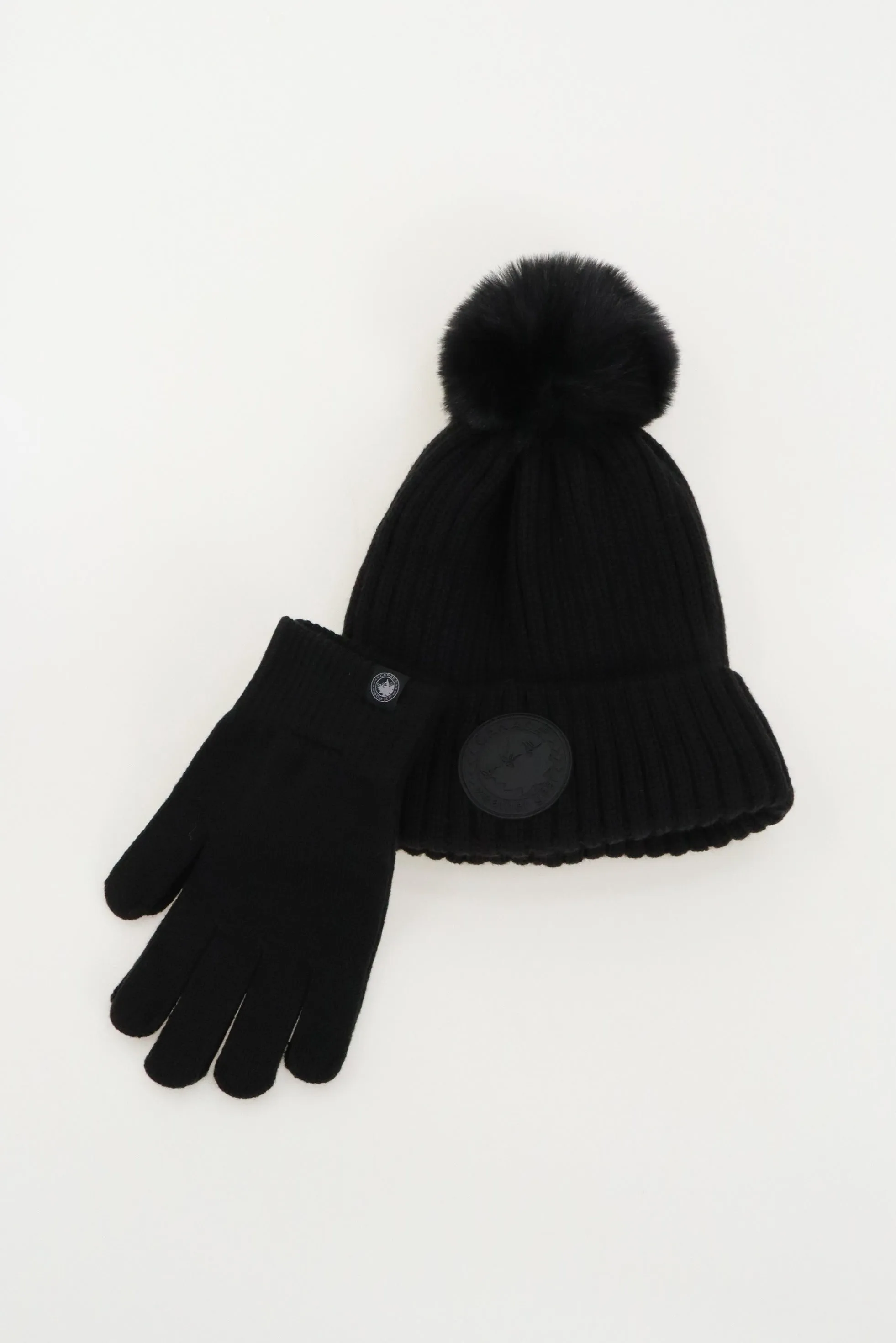 Canada Weather Gear Gloves and Pom Pom Hat - Black sold by Fairweather product image thumbnail 4