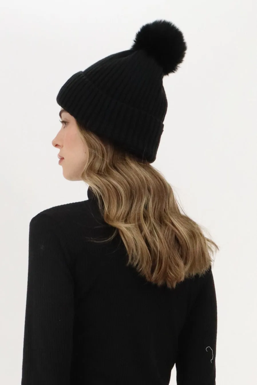 Gloves and Pom Pom Hat - Black sold by Fairweather product image thumbnail 3