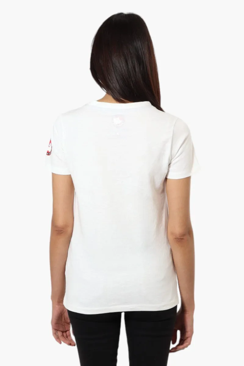 Canada Weather Gear Striped Canada Print Tee - White sold by Fairweather product image thumbnail 4